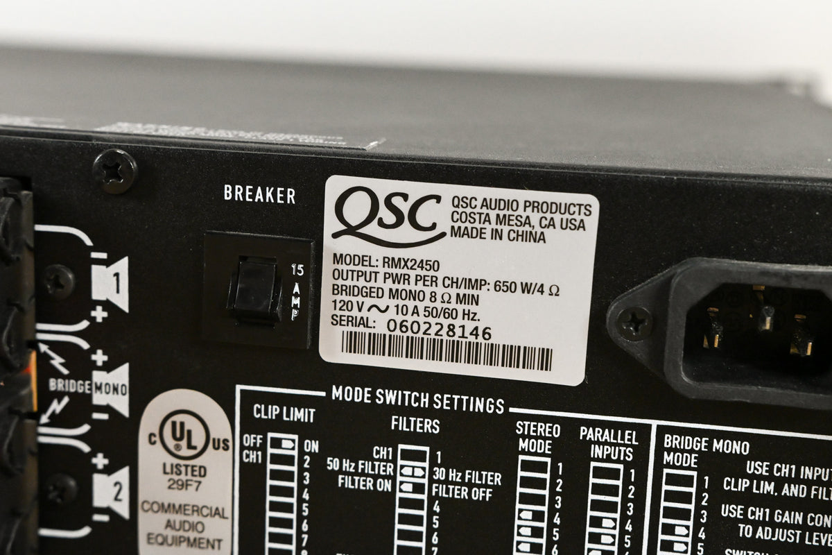 QSC RMX2450 2-Channel Power Amplifier