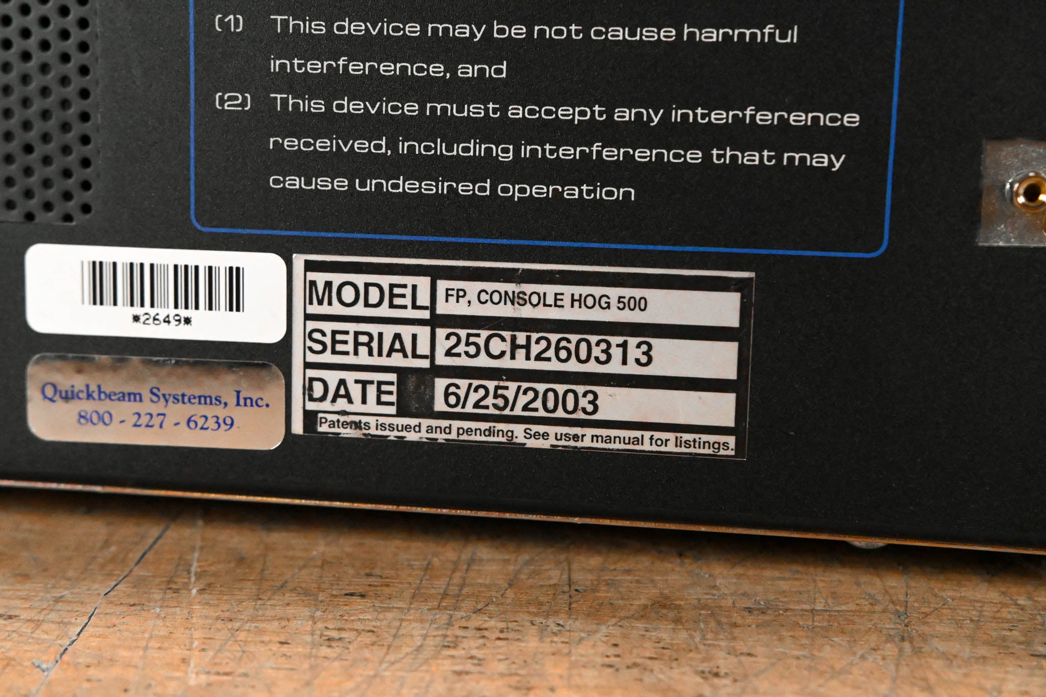 Jands Hog 500 Lighting Console