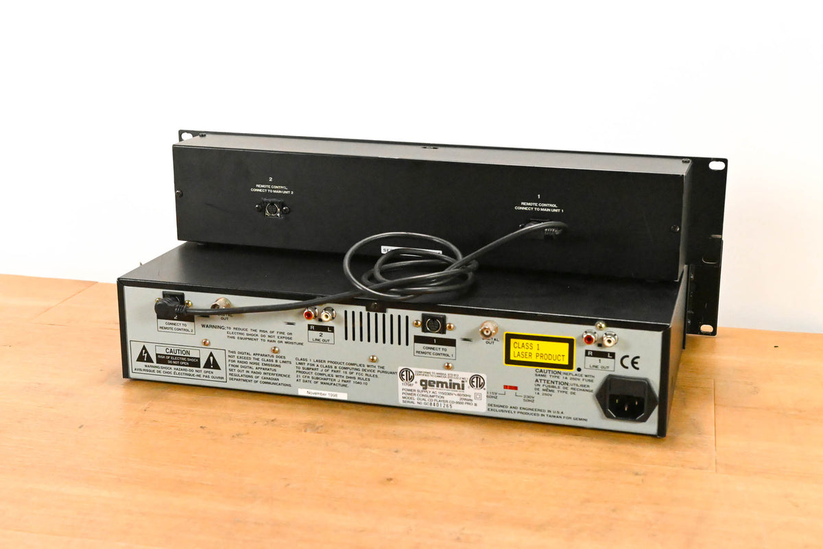 Gemini CD-9500 Pro III Dual CD Player with Controller