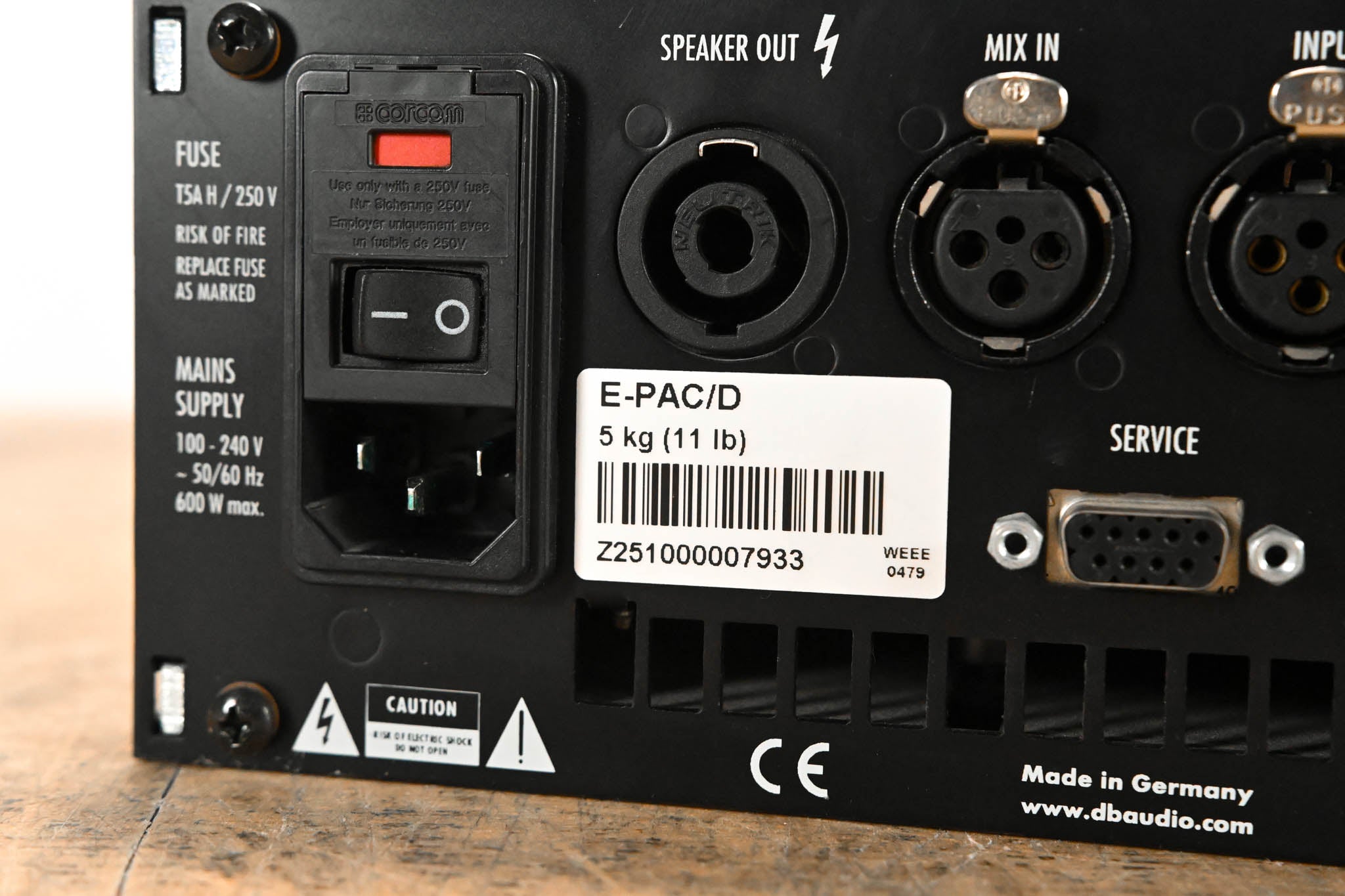 d&b audiotechnik E-PAC Single-Channel Power Amplifier Controller