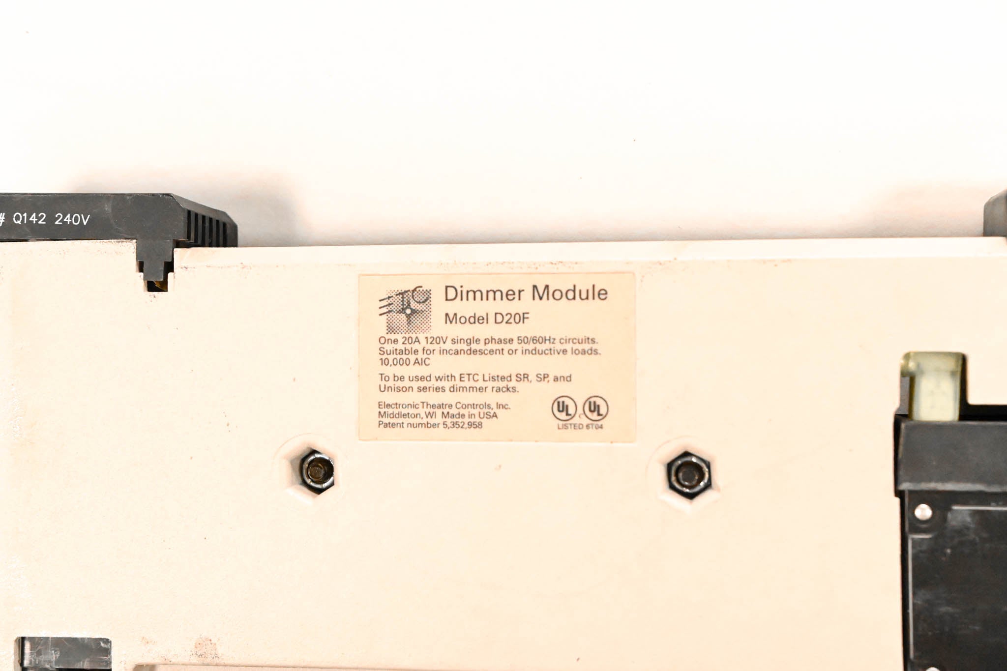 ETC D20F Single 20A Fluorescent Dimmer Module (Pack of 4)