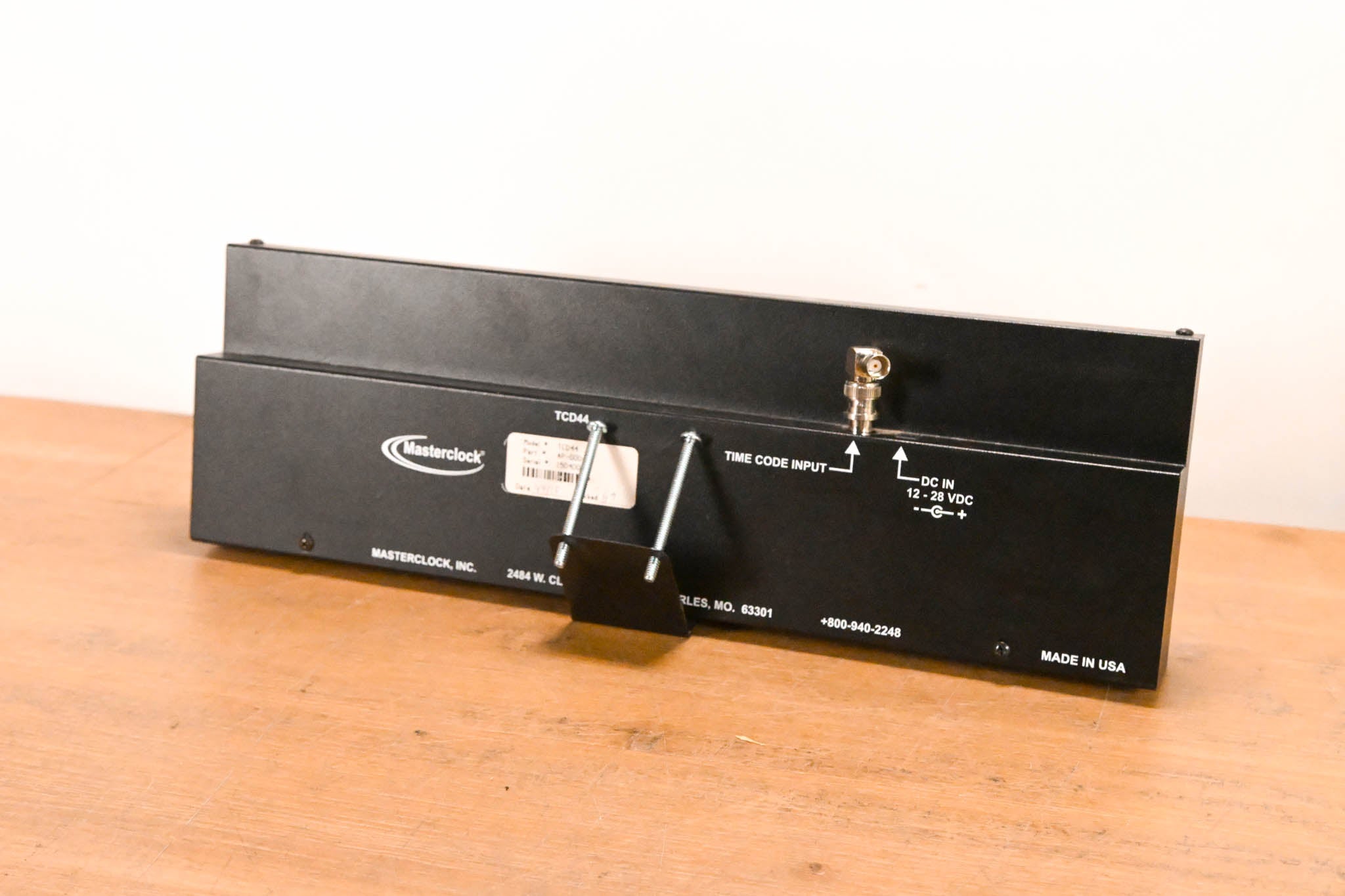 Masterclock TCD44 Time Code Display Studio Clock (NO POWER SUPPLY)
