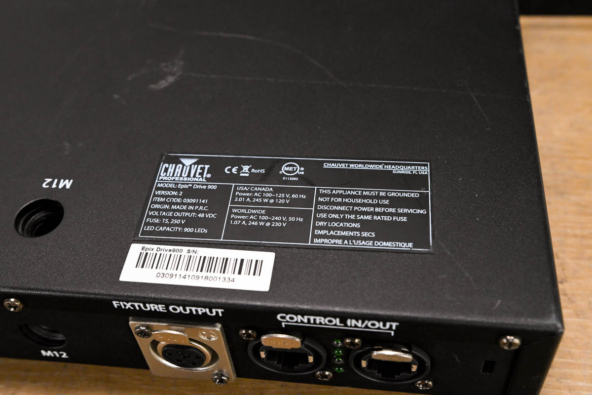 Chauvet EPIX Drive 900 Processor and Power Supply