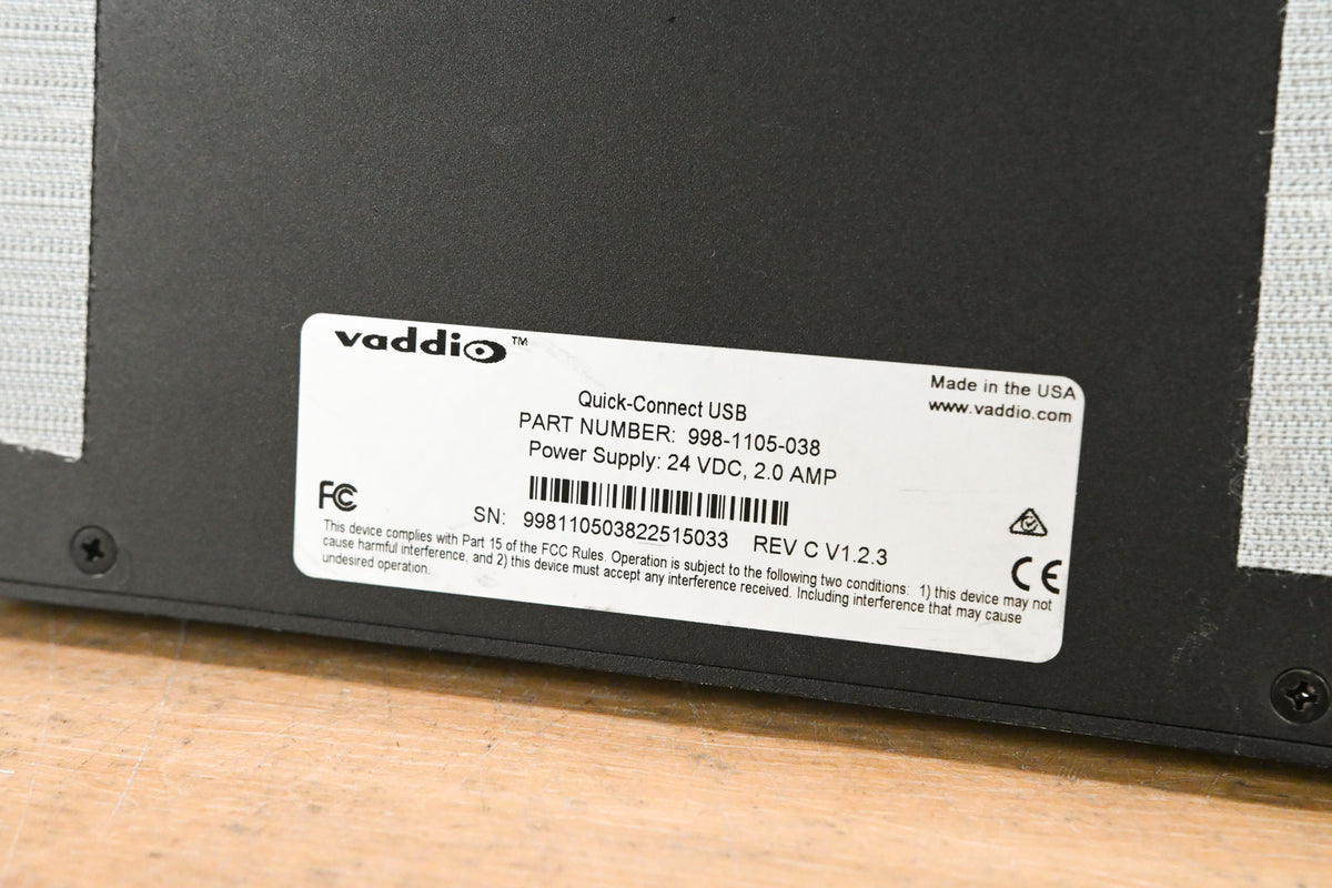Vaddio Quick-Connect USB Video Interface (NO POWER SUPPLY)