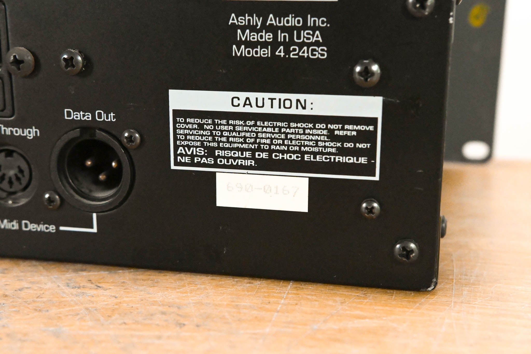 Ashly Protea 4.24GS 4-Channel Digital Graphic Equalizer Slave