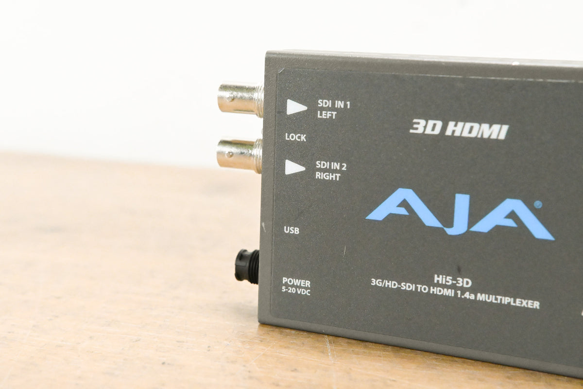 AJA Hi5-3D 3G/HD-SDI to HDMI 1.4a Multiplexer (NO POWER SUPPLY)