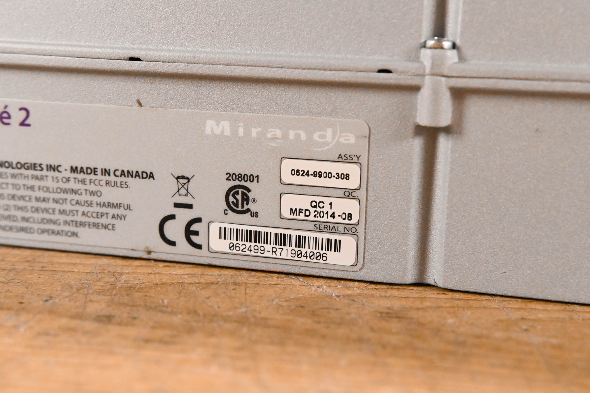 Miranda Densité 2 Housing Frame w/ Cards