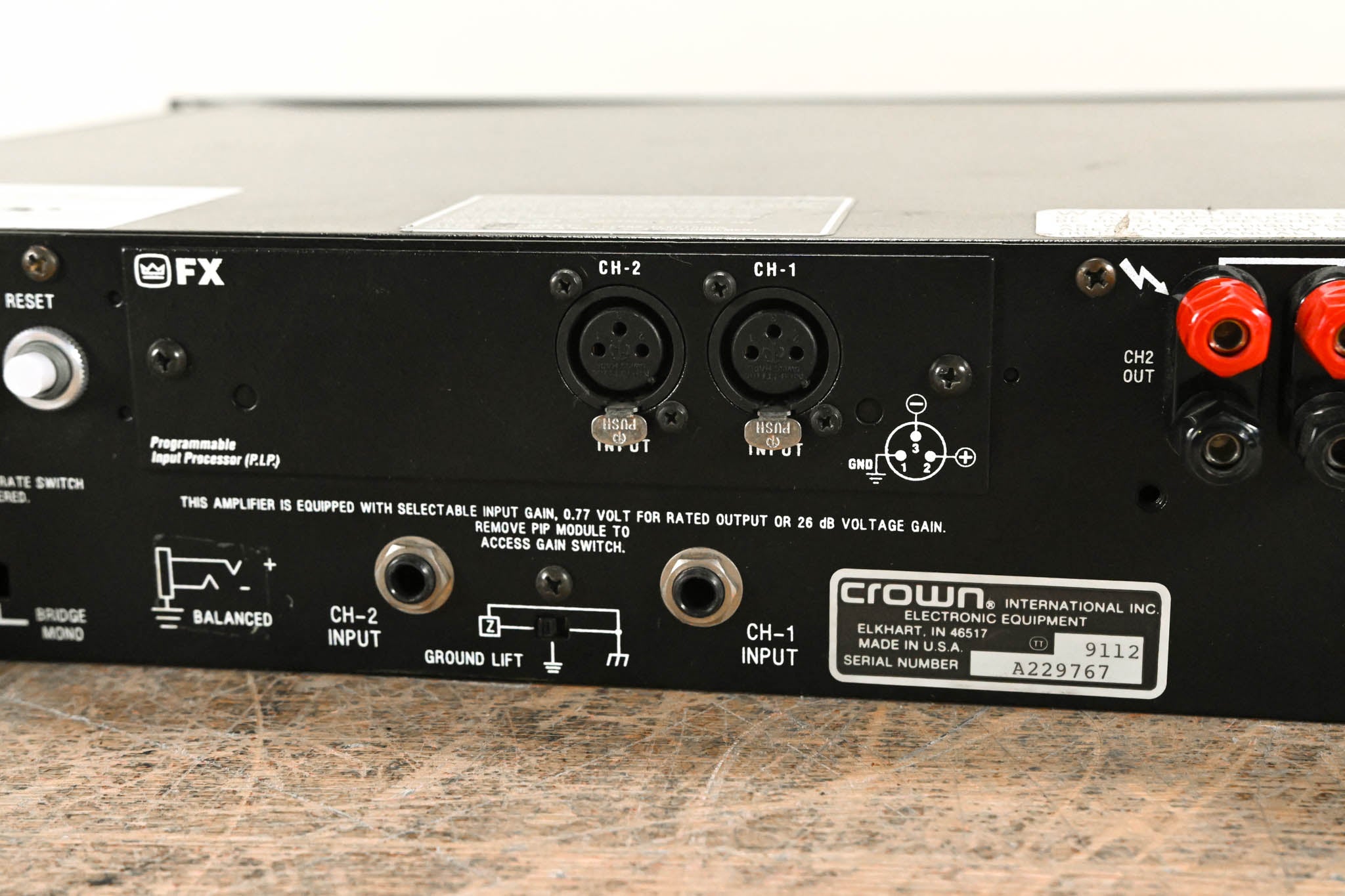 Crown Macro-Tech 2400 2-Channel Power Amplifier