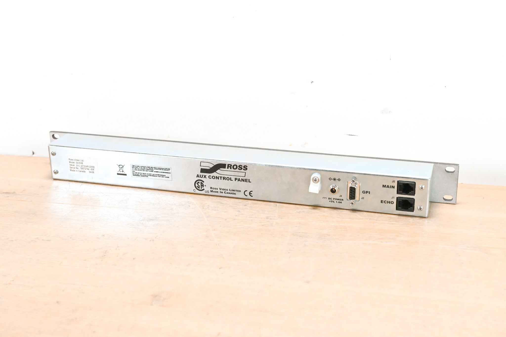 Ross S4-053B 47-Button Auxiliary Control Panel (NO POWER SUPPLY)