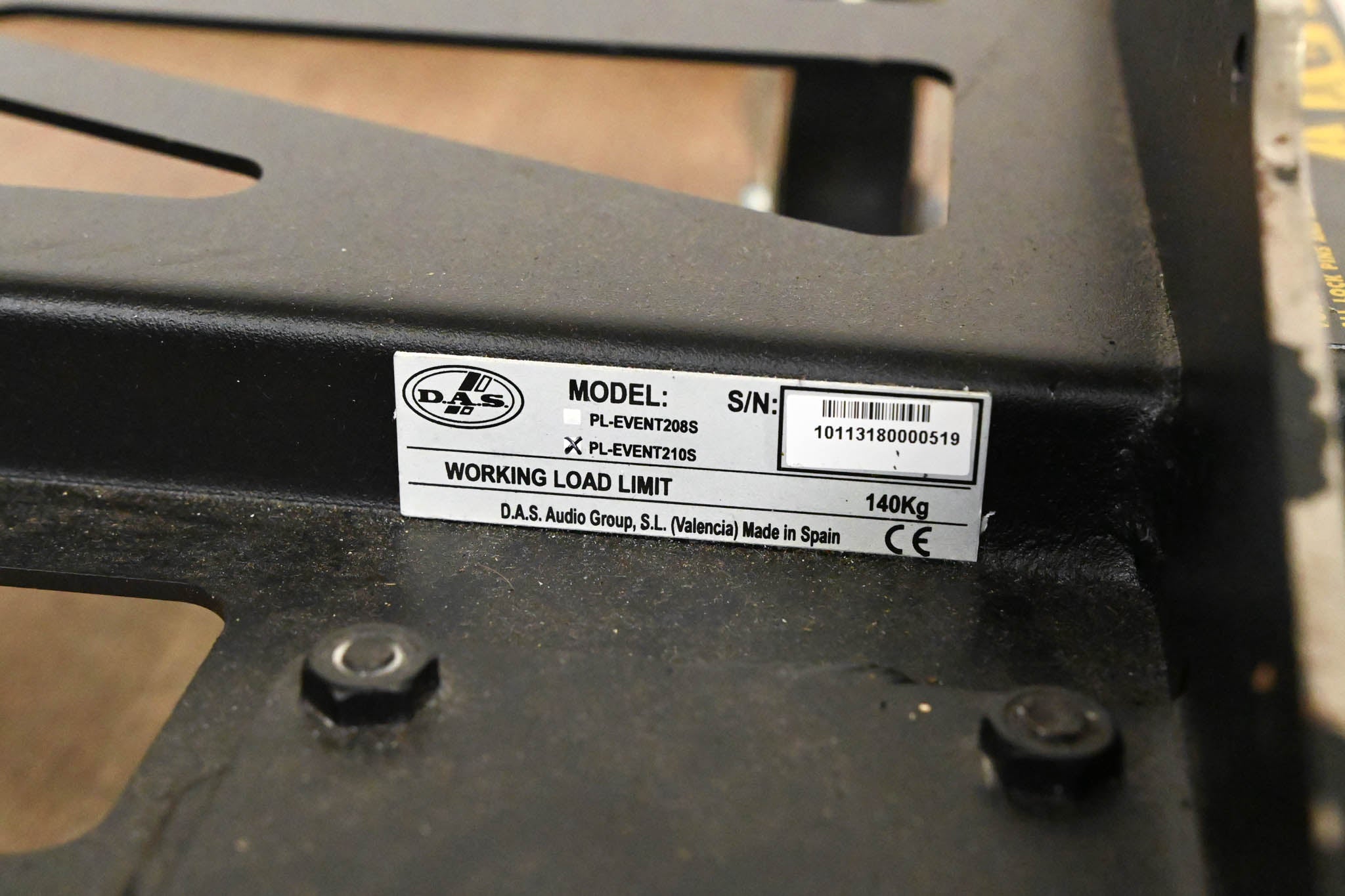 DAS Audio PL-EV210S Black Transport Dolly for EVENT-210A Speakers