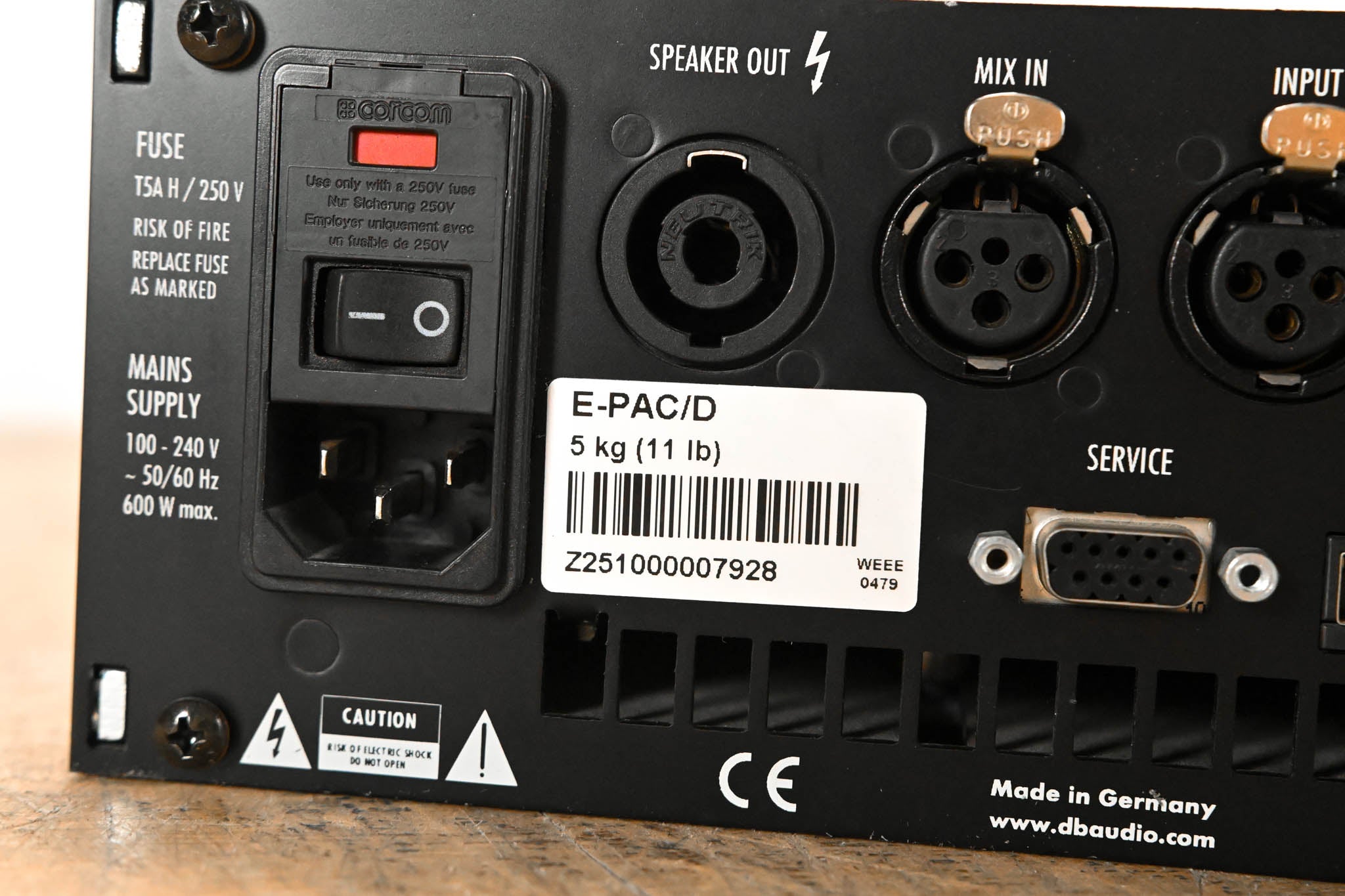 d&b audiotechnik E-PAC Single-Channel Power Amplifier Controller