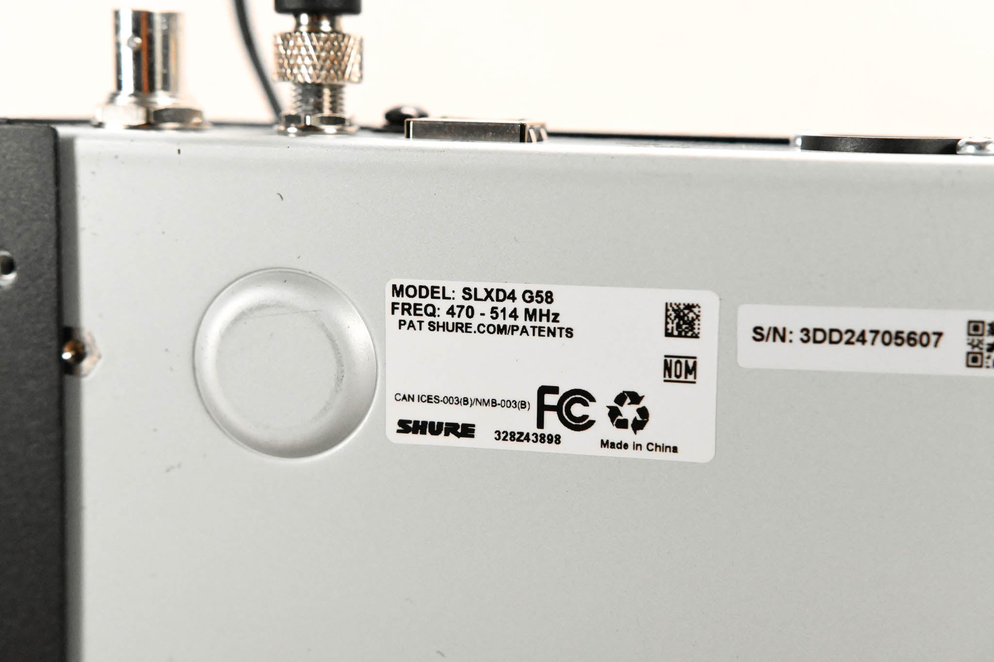 Shure SLXD14 Bodypack Wireless System - G58 Band: 470-514 MHz