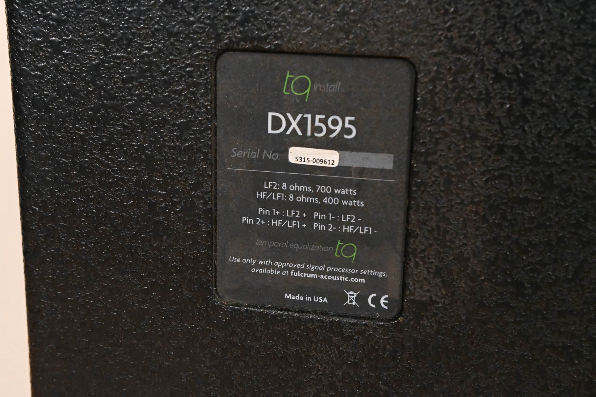 Fulcrum Acoustic DX1595 Dual 15" Passive Loudspeaker (PAIR)