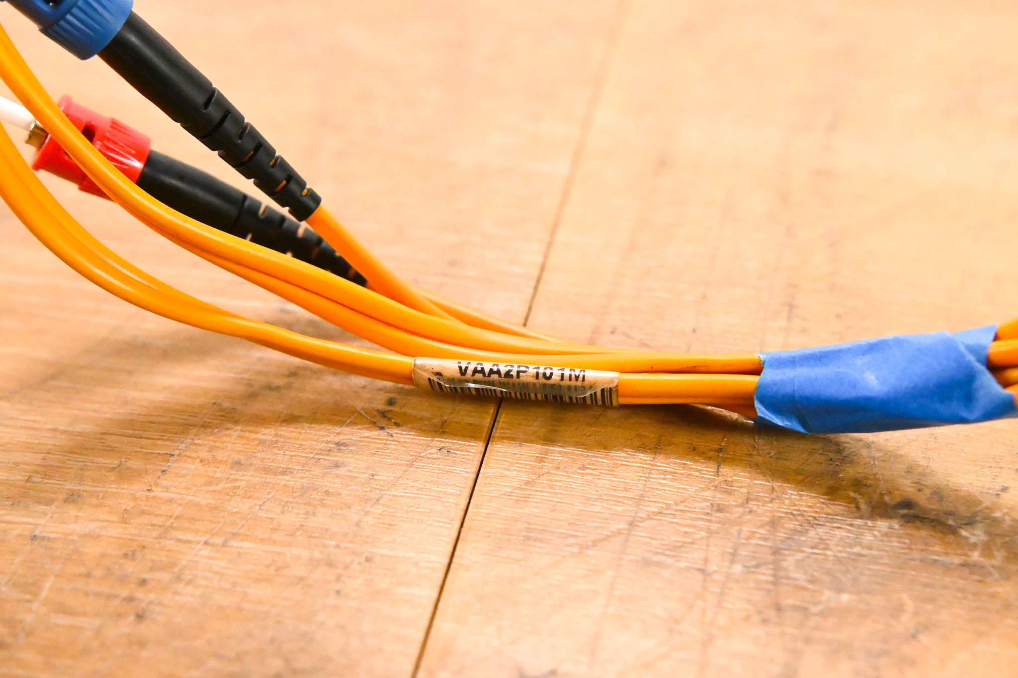 Unbranded ST-ST Fiber Optic Duplex Patch Cable - 3'