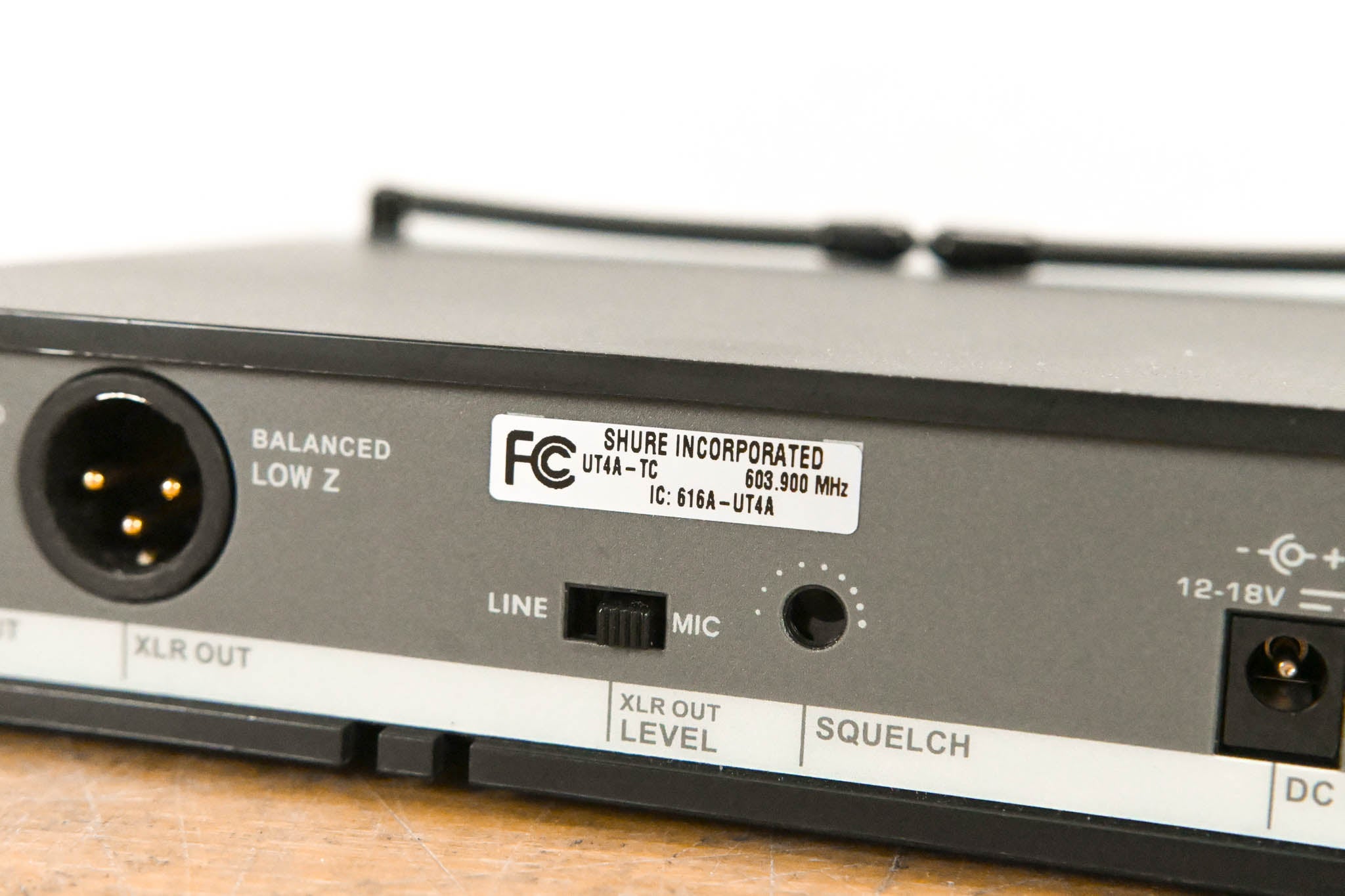 Shure UT4A-TC Single-Channel UHF Wireless Receiver - 603.9 MHz (NO PSU)