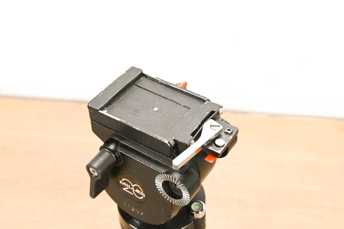 Miller 20 Fluid Tripod Head w/ Ball Leveling Base