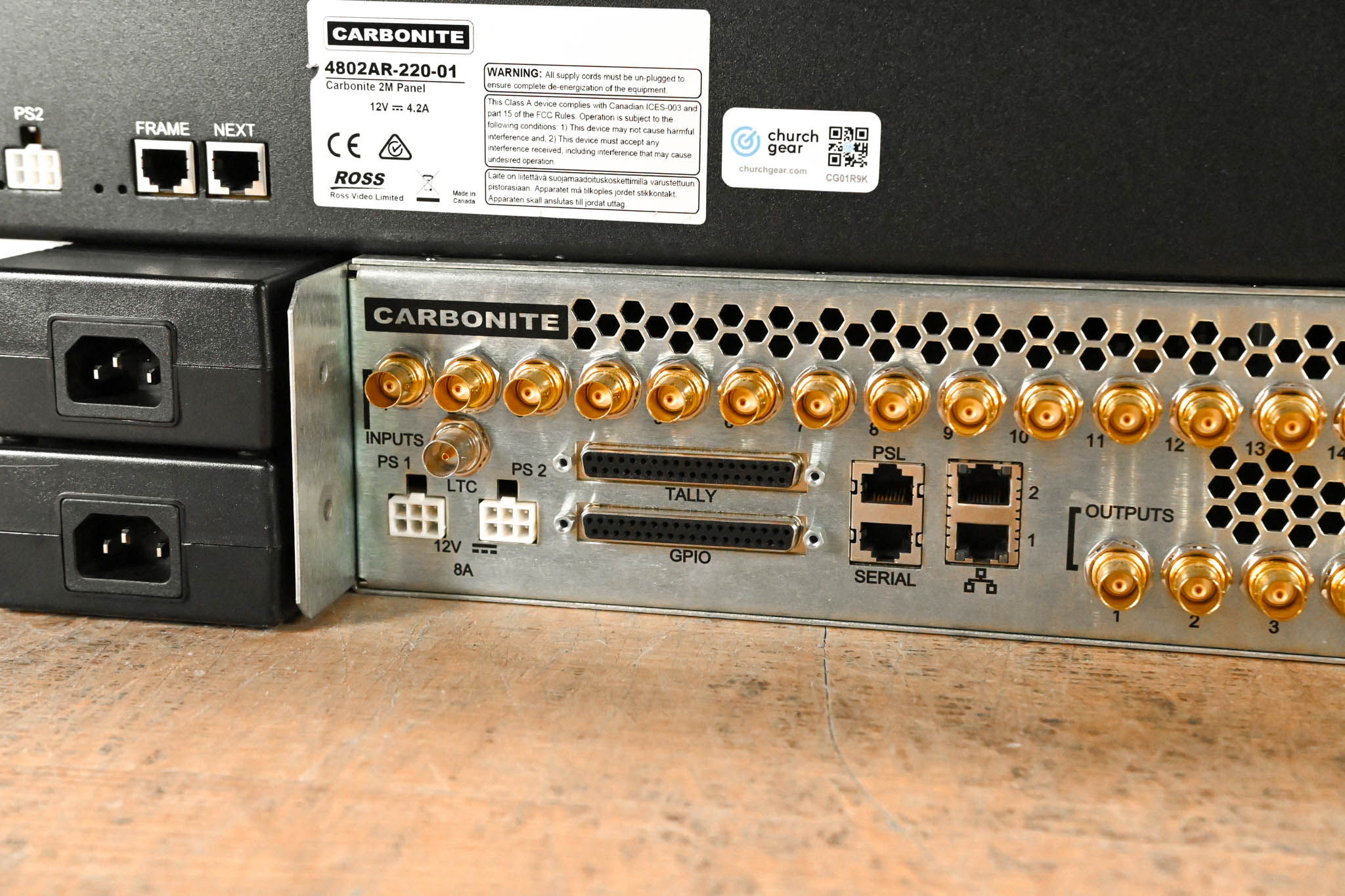 Ross 2 M/E Carbonite Frame Video Switcher with Carbonite 2M Panel
