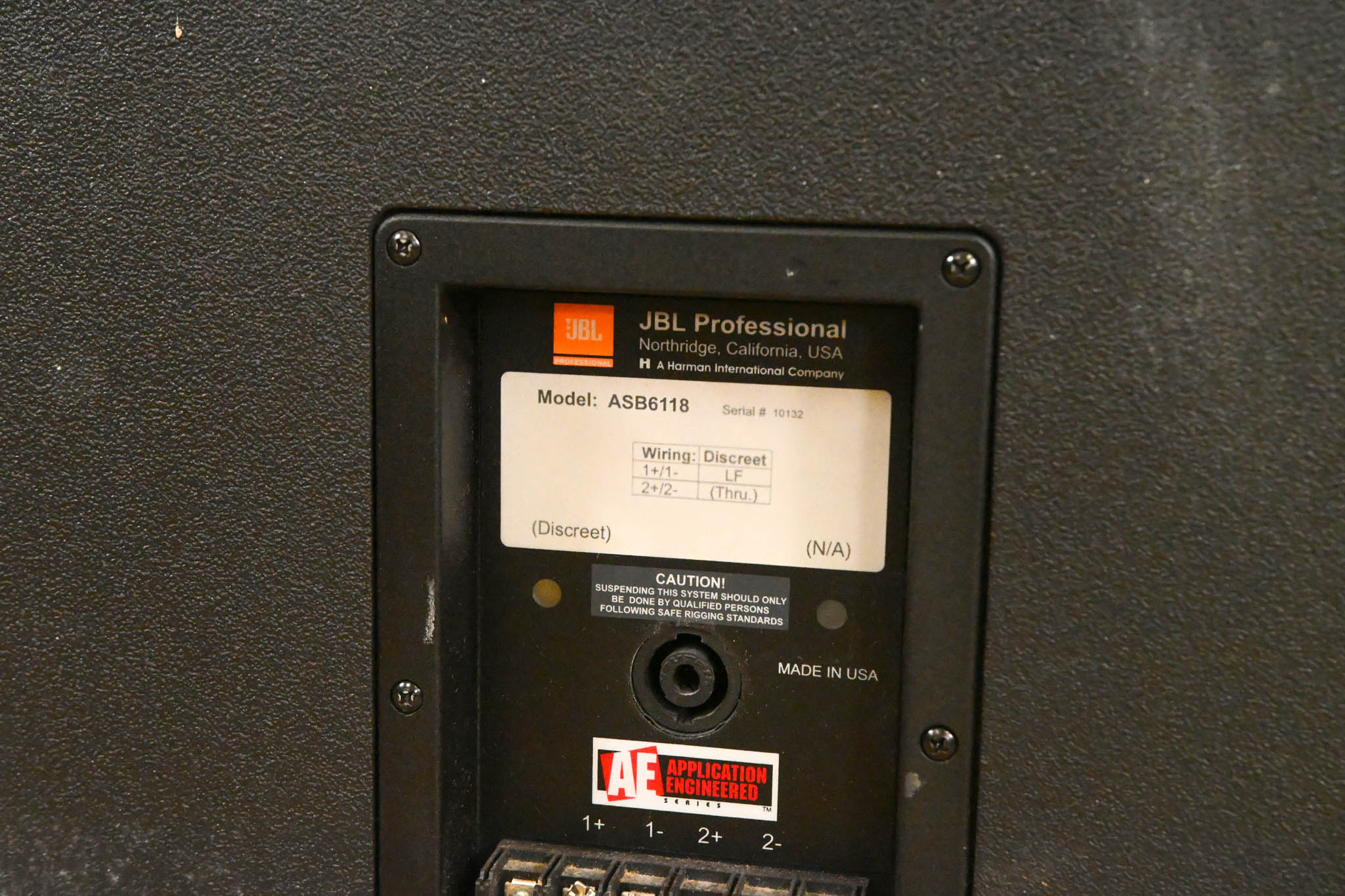 JBL ASB6118 Single 18" High Power Subwoofer