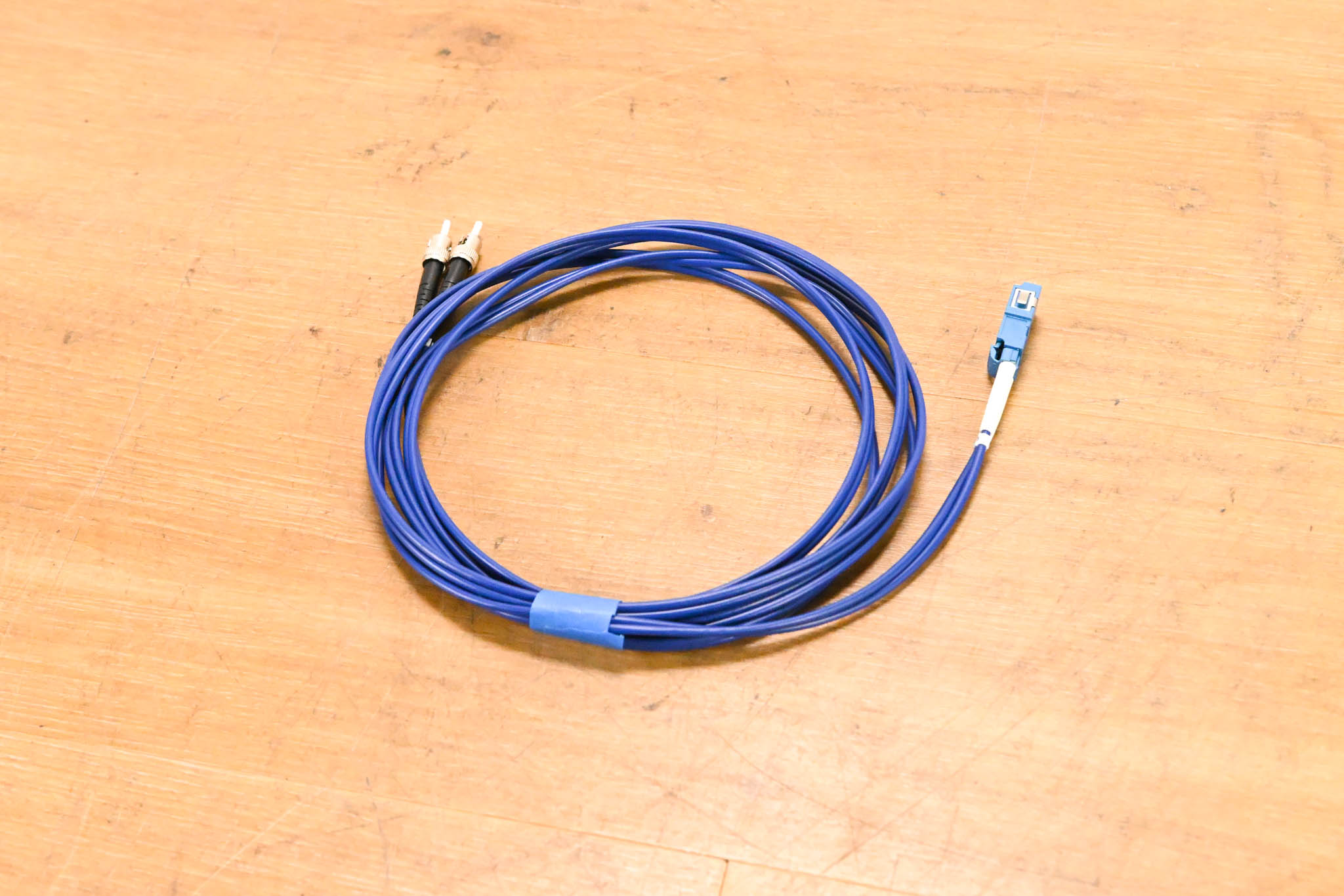 Unbranded LC-ST Duplex Fiber Optic Cable - 10'