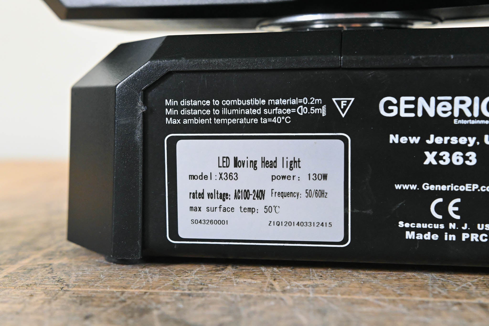 Generico X363 LED Moving Head Light