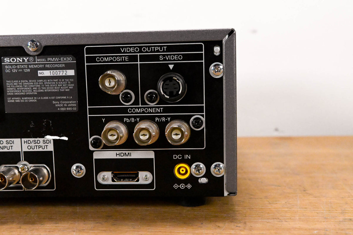 Sony PMW-EX30 XDCAM EX Recording Deck (NO POWER SUPPLY)