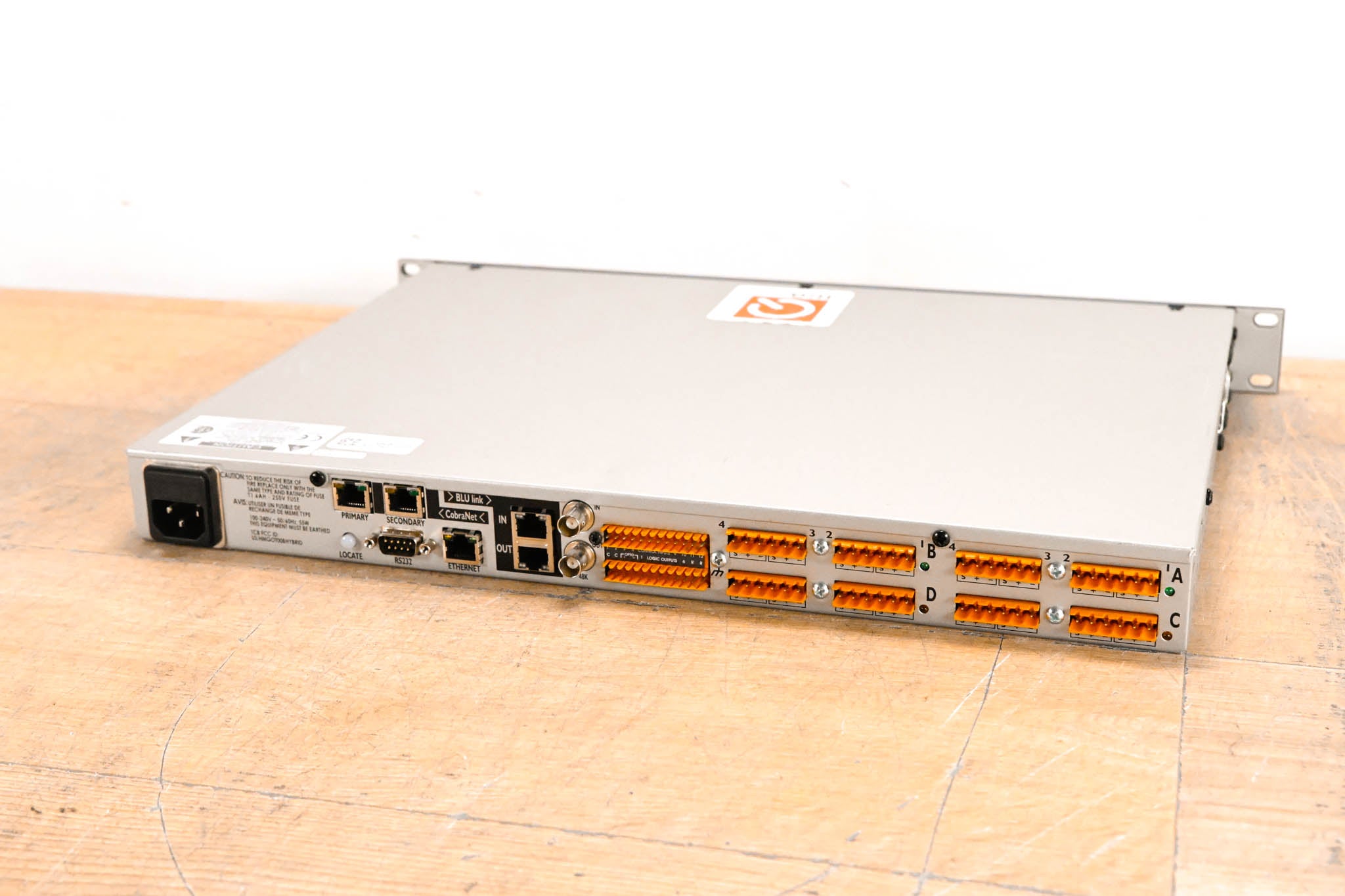 BSS London BLU-800 Signal Processor with BLU link and CobraNet
