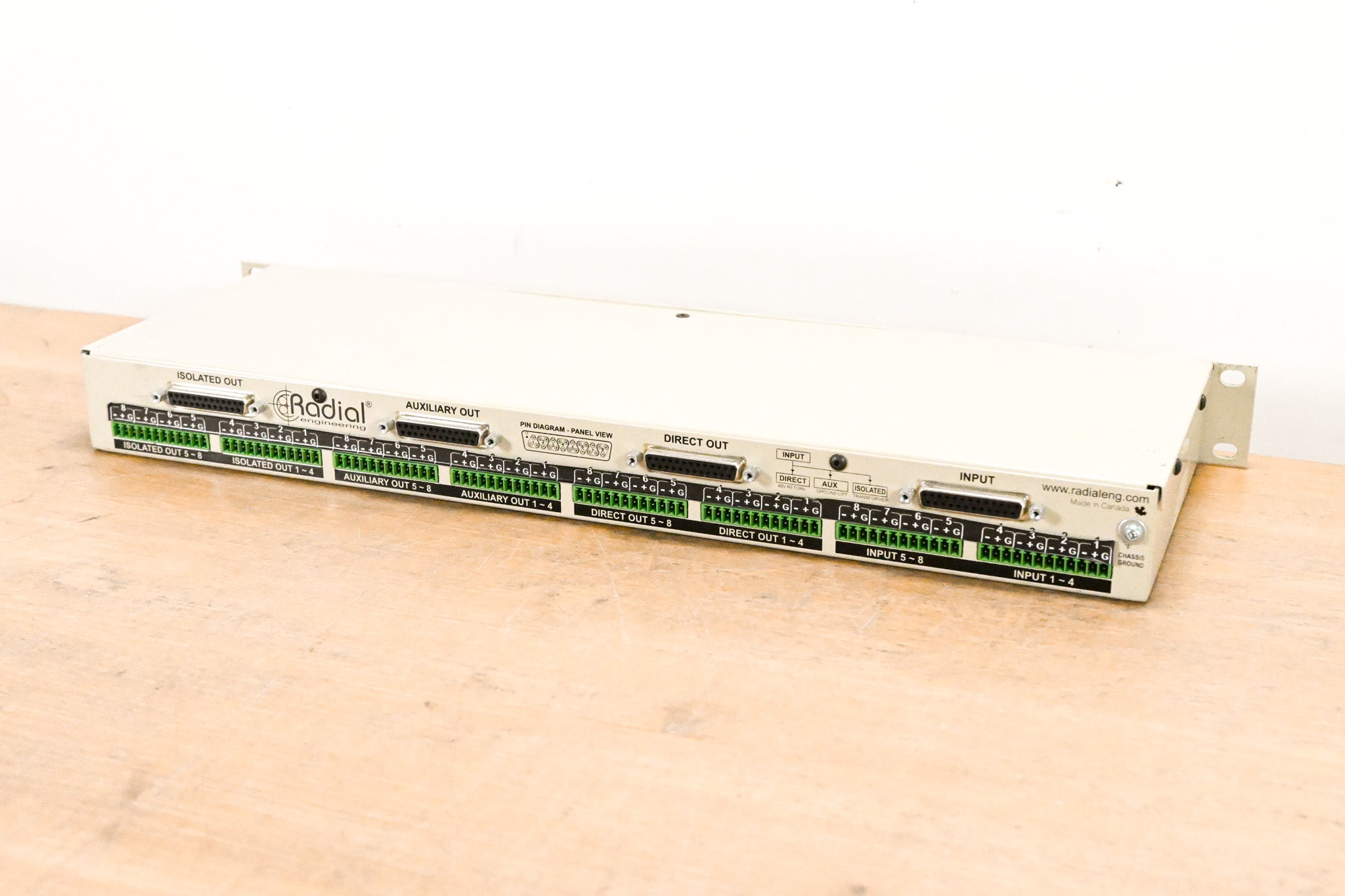 Radial Engineering OX8-j Jensen-Equipped 8-Channel Microphone Splitter