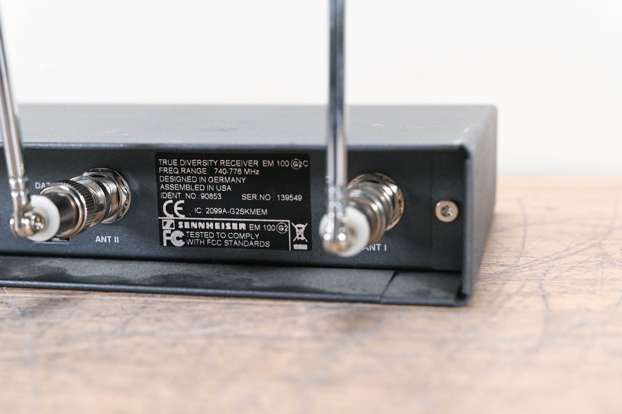 Sennheiser EM 100 G2 Wireless Receiver - C Range: 740-776 MHz