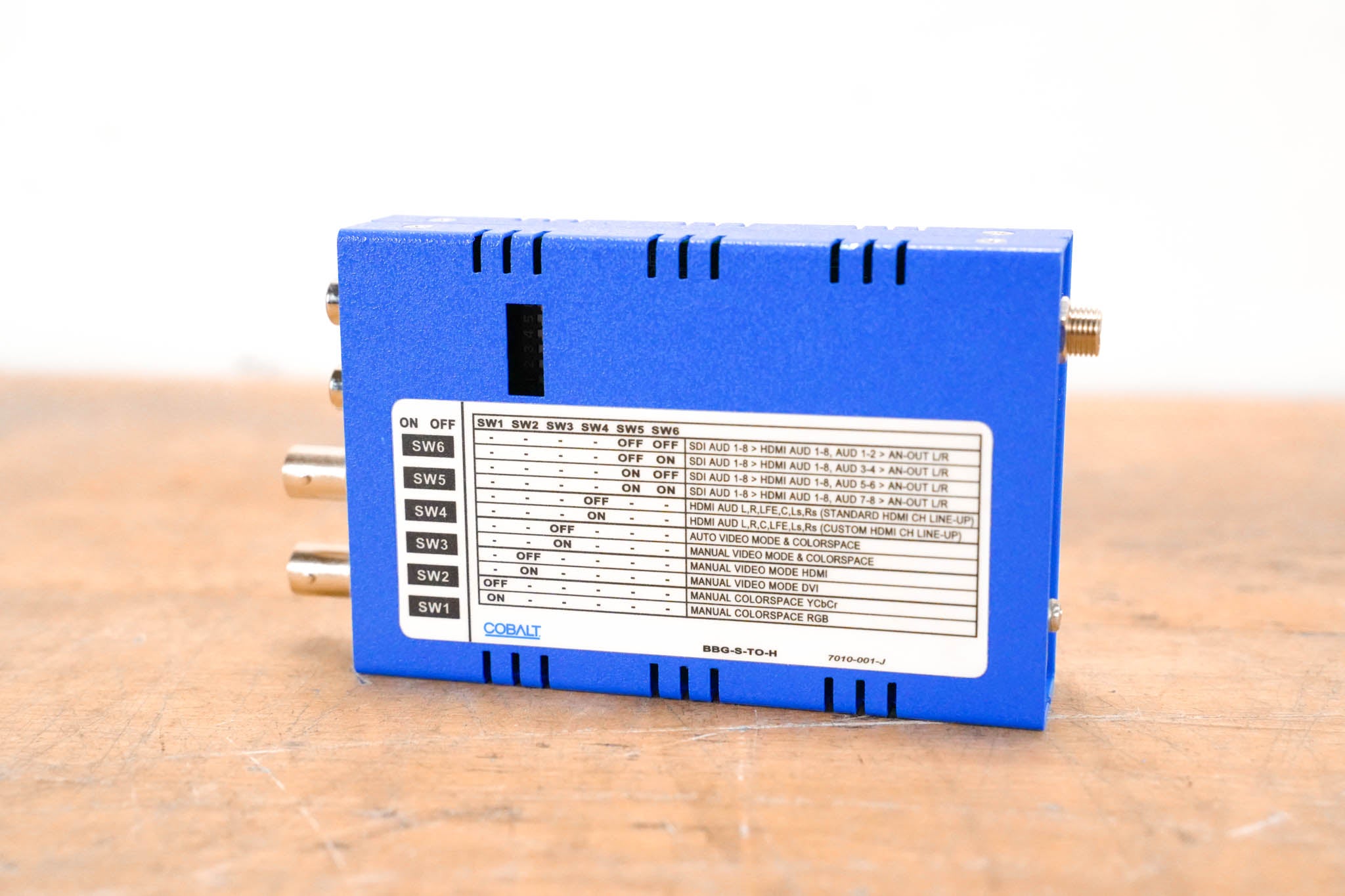 Cobalt BBG-S-TO-H 3G/HD/SD-SDI to HDMI w/ Audio De-Embedder (NO PSU)