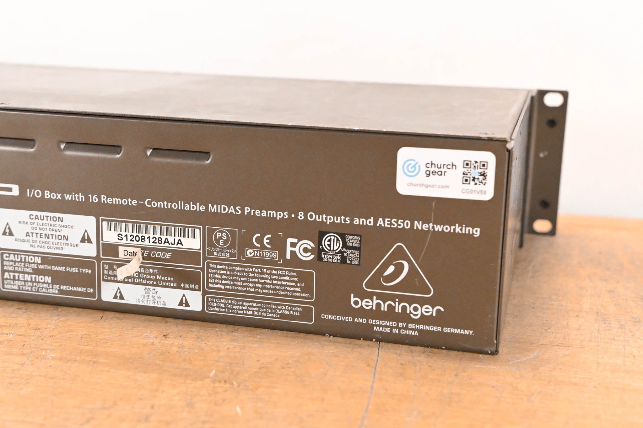 Behringer S16 16 x 8 Digital Stage Box