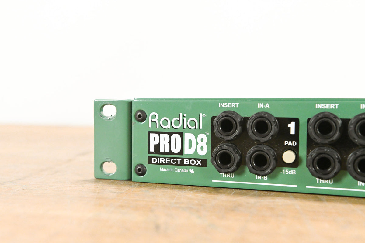 Radial Engineering ProD8 8-Channel Passive Instrument Direct Box