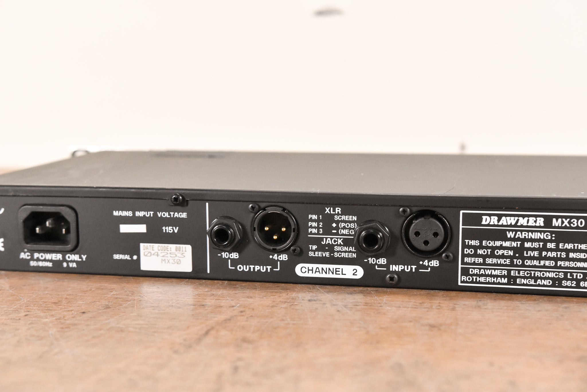 Drawmer MX30 Dual-Gated Compressor/Limiter