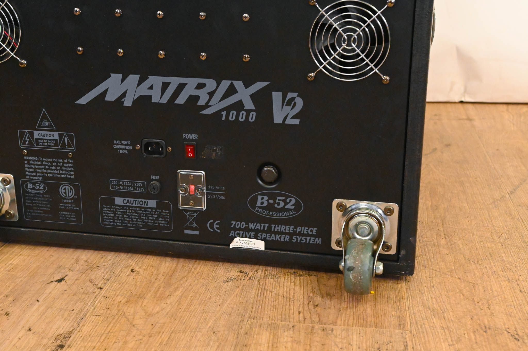 B-52 Matrix 1000-V2 15" Active Subwoofer