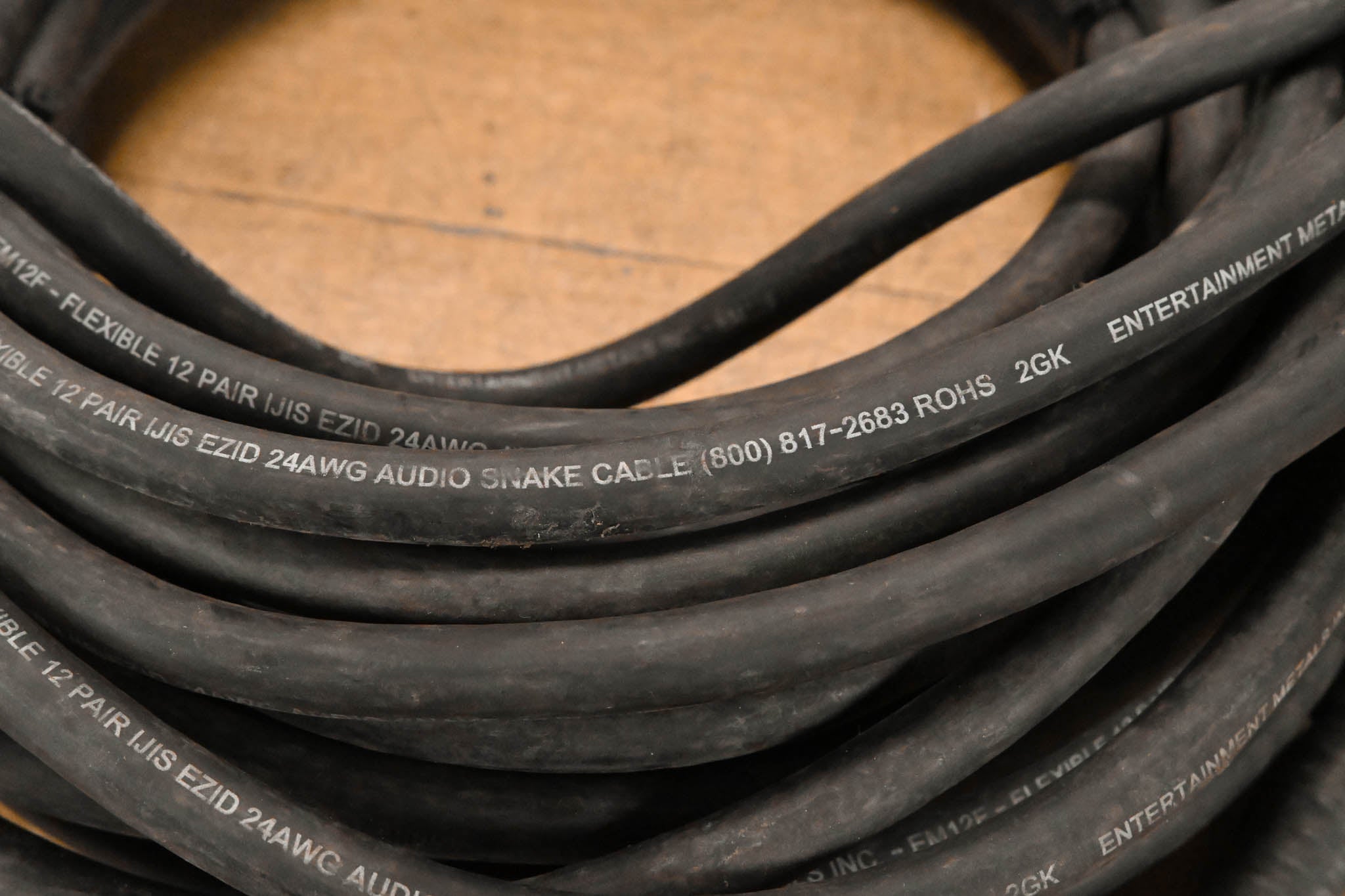 Unbranded DT-12 Female 37-Pin Connector to (12x)XLRM Cable - 75ft