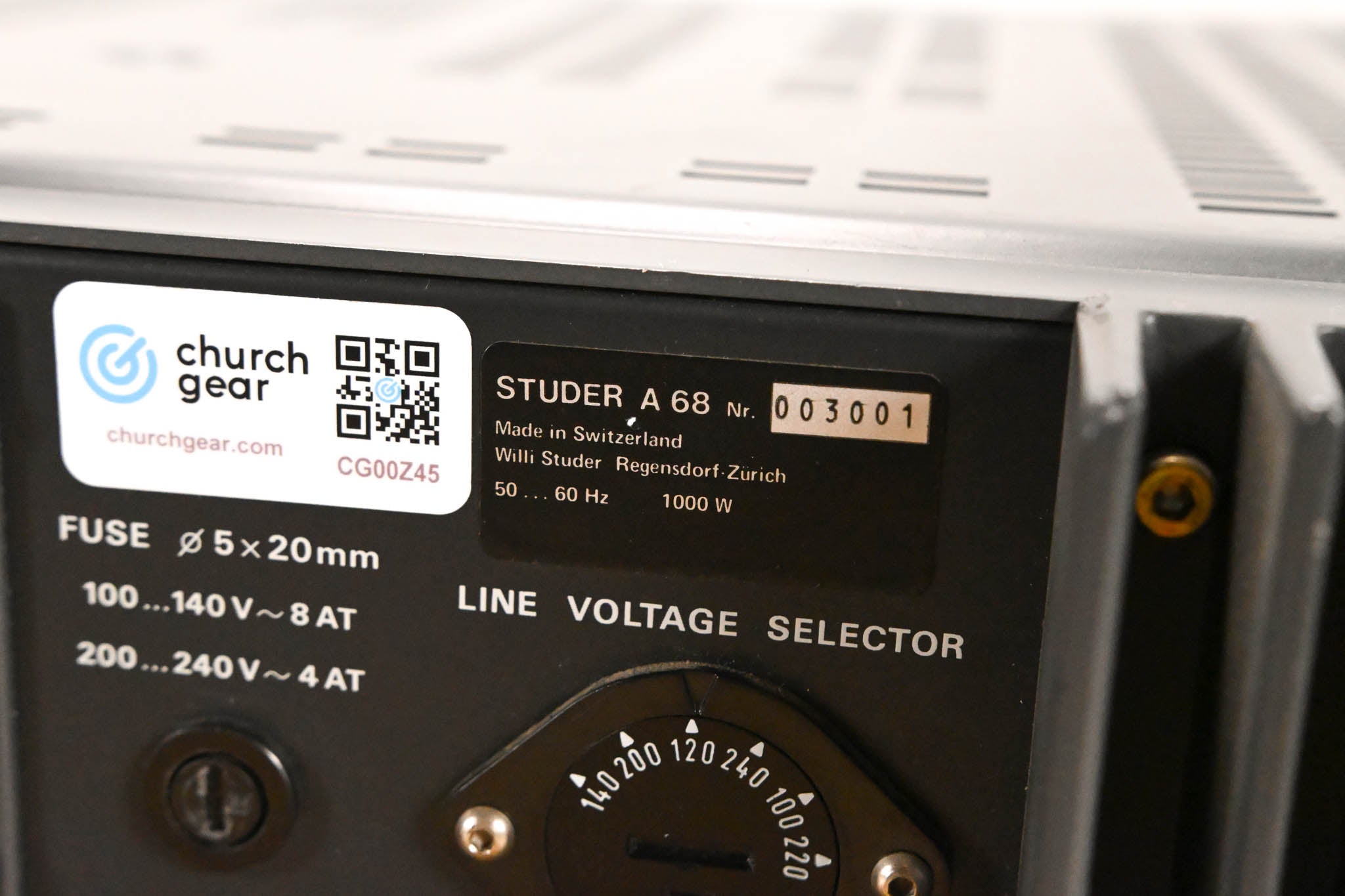 Studer A68 Stereo Power Amplifier