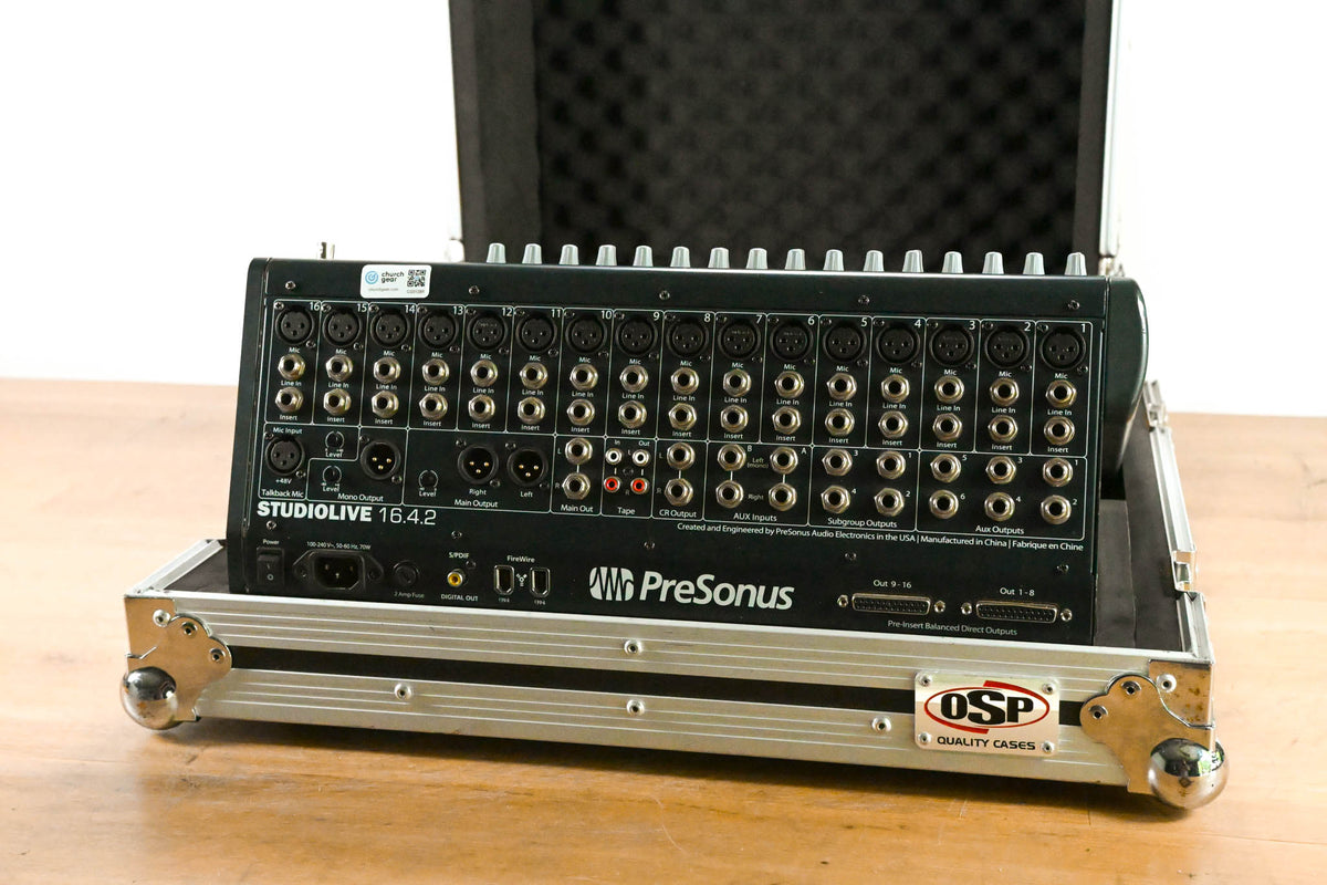 PreSonus StudioLive 16.4.2 16-Channel Digital Audio Mixer w/ Road Case