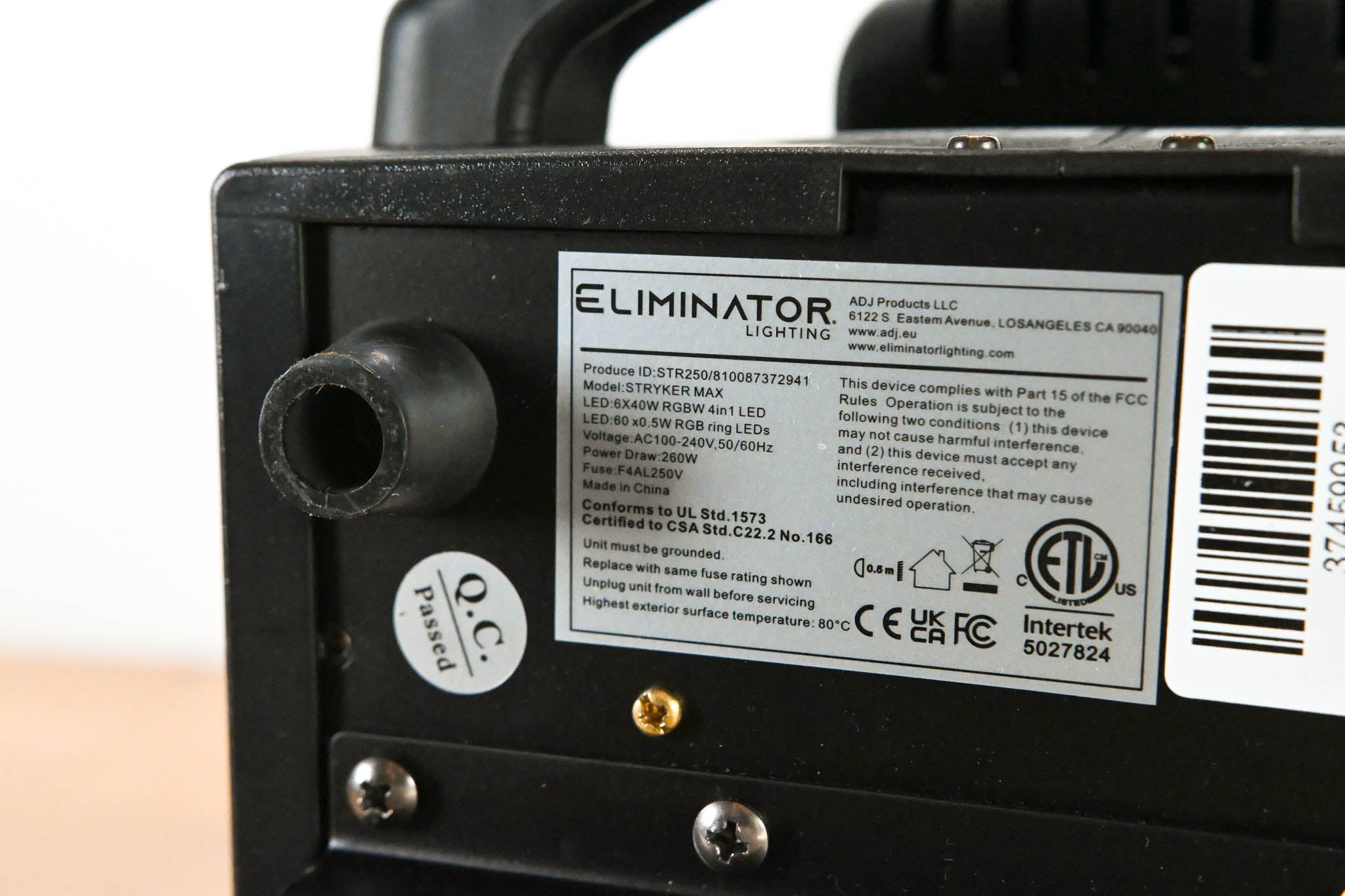 Eliminator Lighting Stryker Max RGBW LED Moving Head