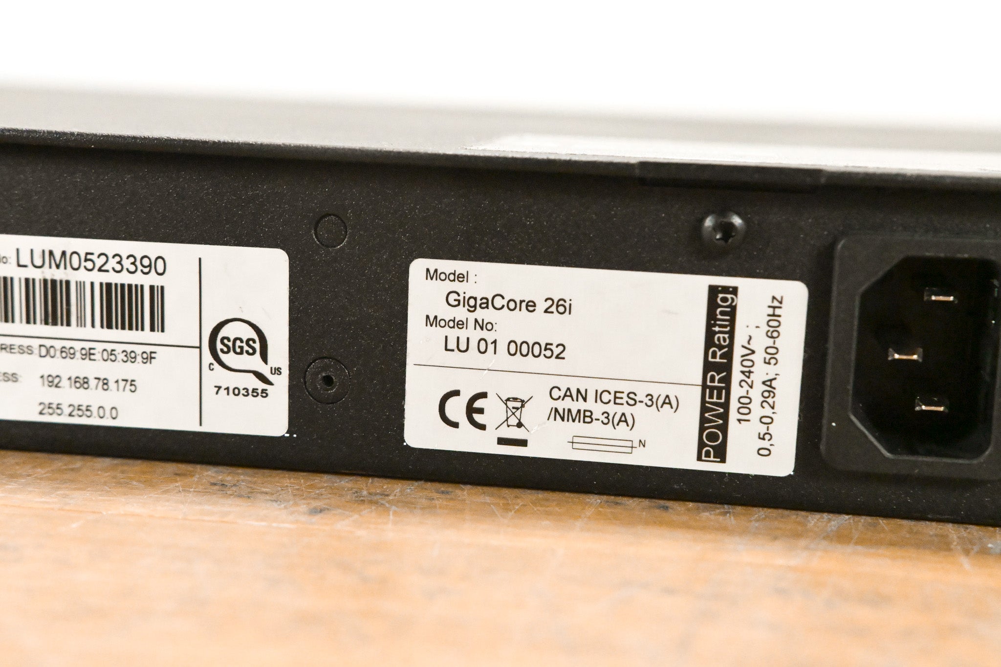 Luminex Gigacore 26i with PoE Gigabit Ethernet Switch