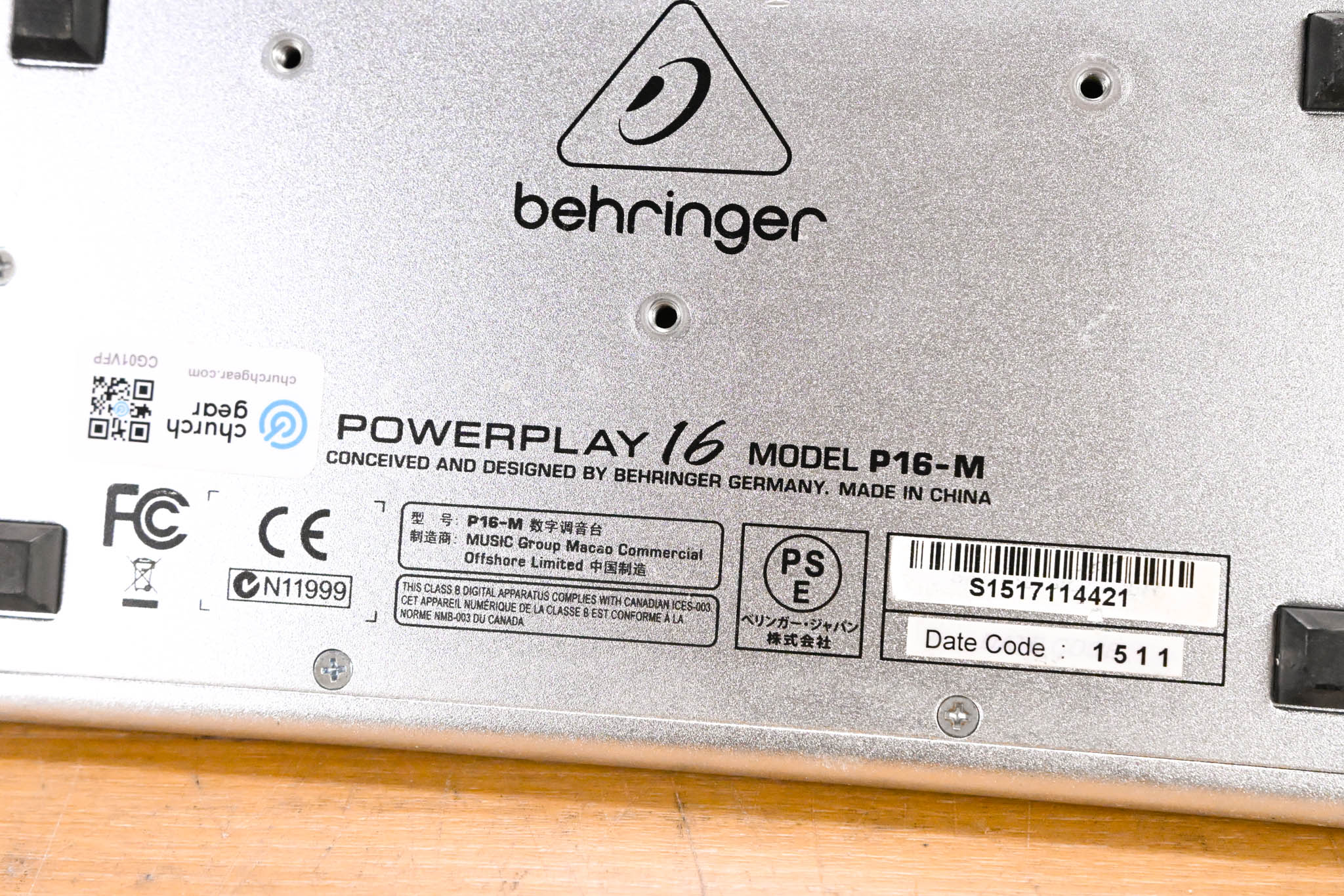 Behringer Powerplay P16-M 16-Channel Digital Personal Mixer