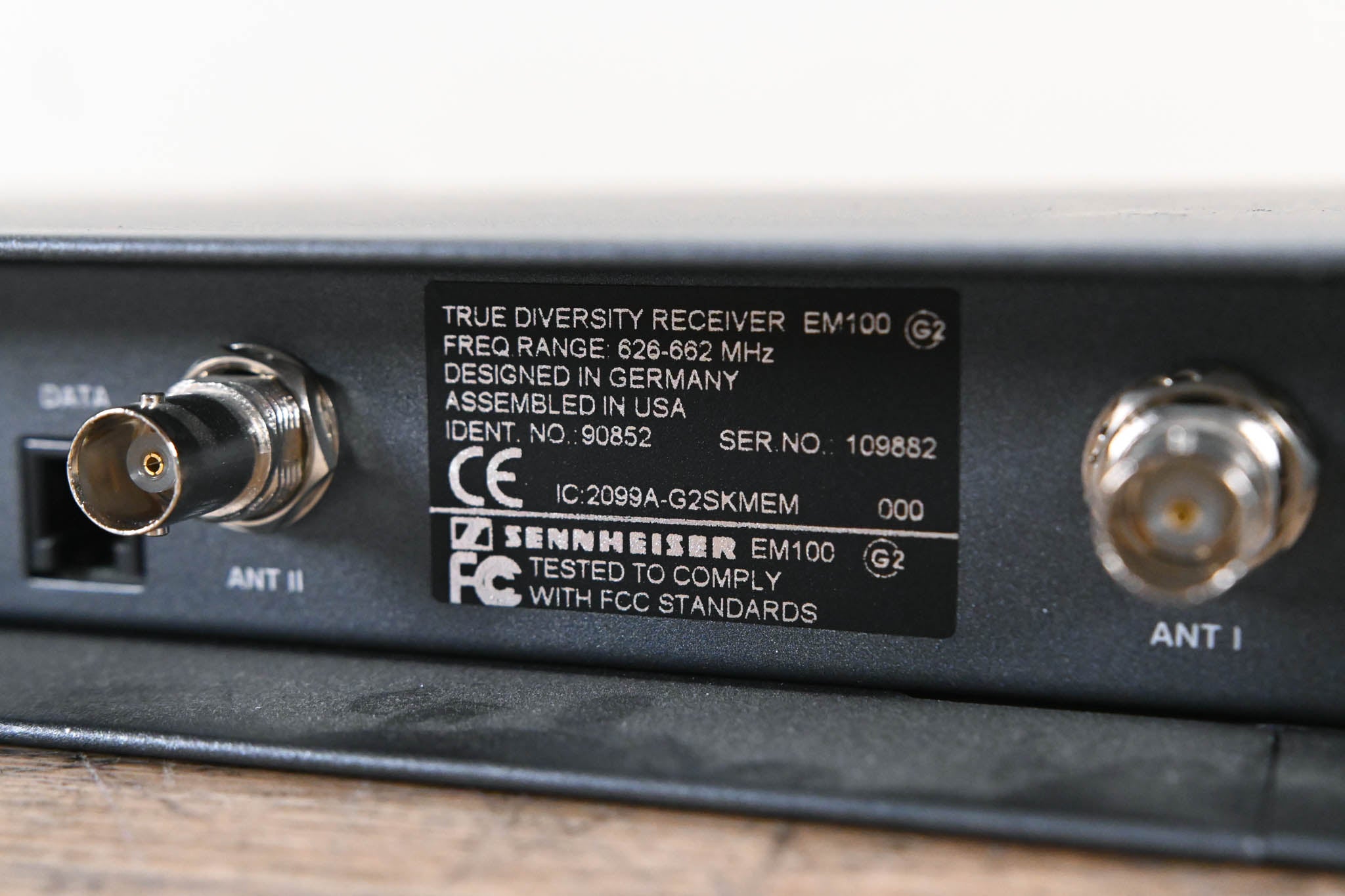 Sennheiser EM 100 G2 Wireless Receiver - 626-662 MHz (NO POWER SUPPLY)