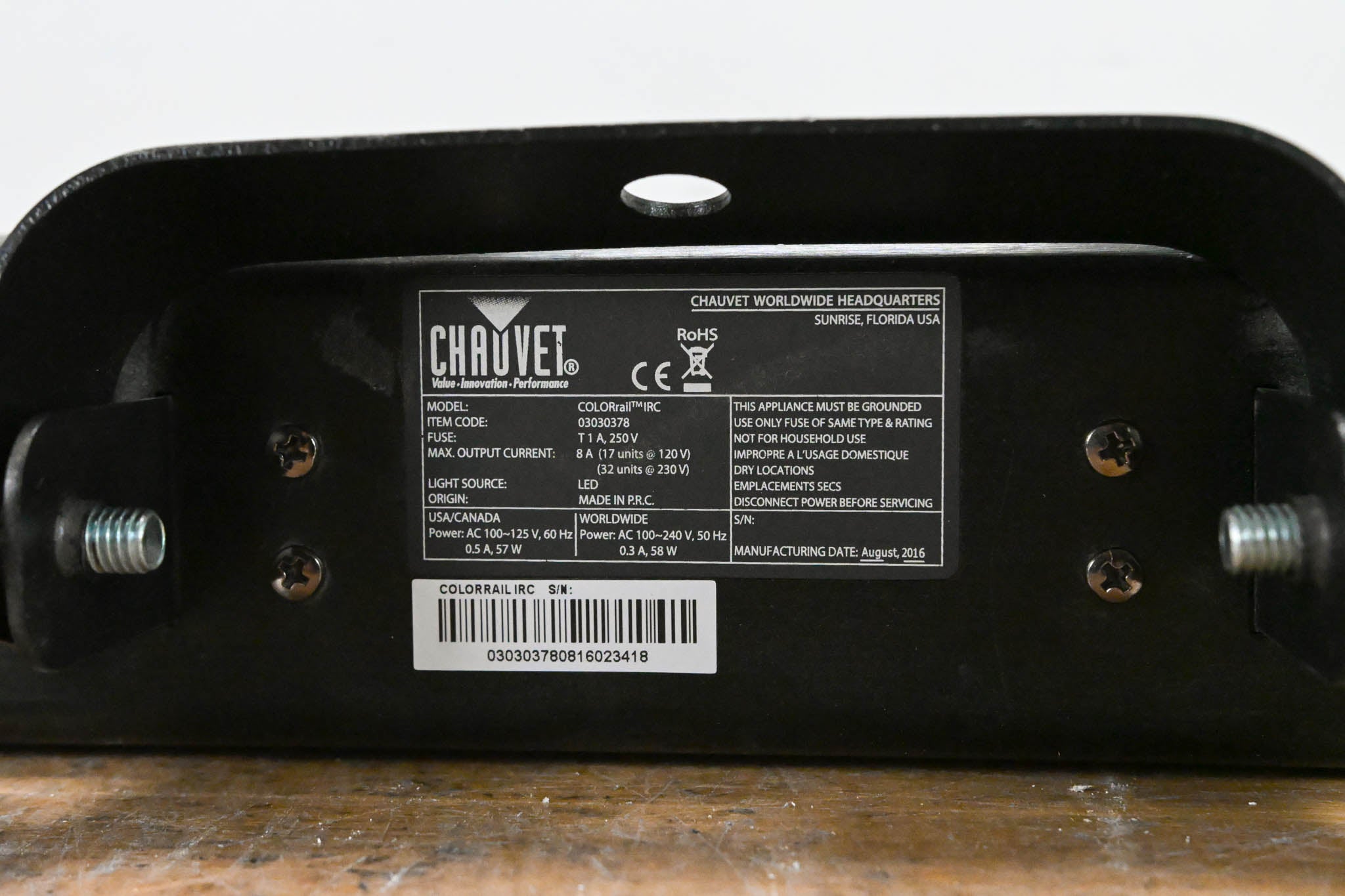 Chauvet COLORrail IRC 320x0.25W RGB LED Strip Light