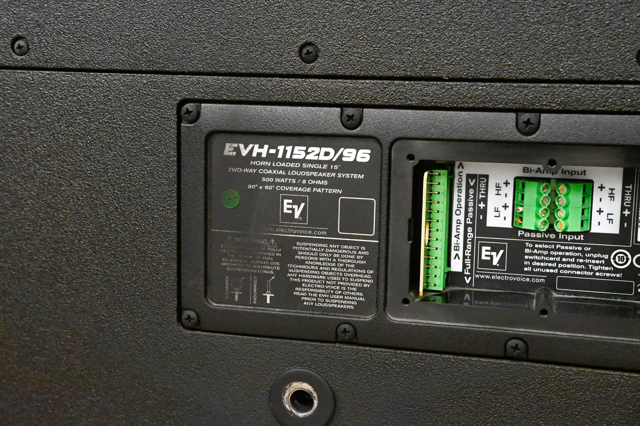 Electro-Voice (EV) EVH-1152D/96 15" Point-Source Loudspeaker (PAIR)