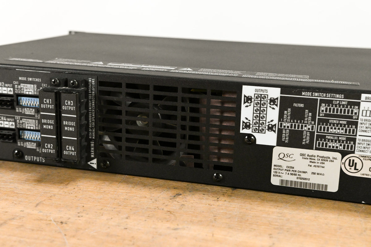 QSC CX254 4-Channel Power Amplifier