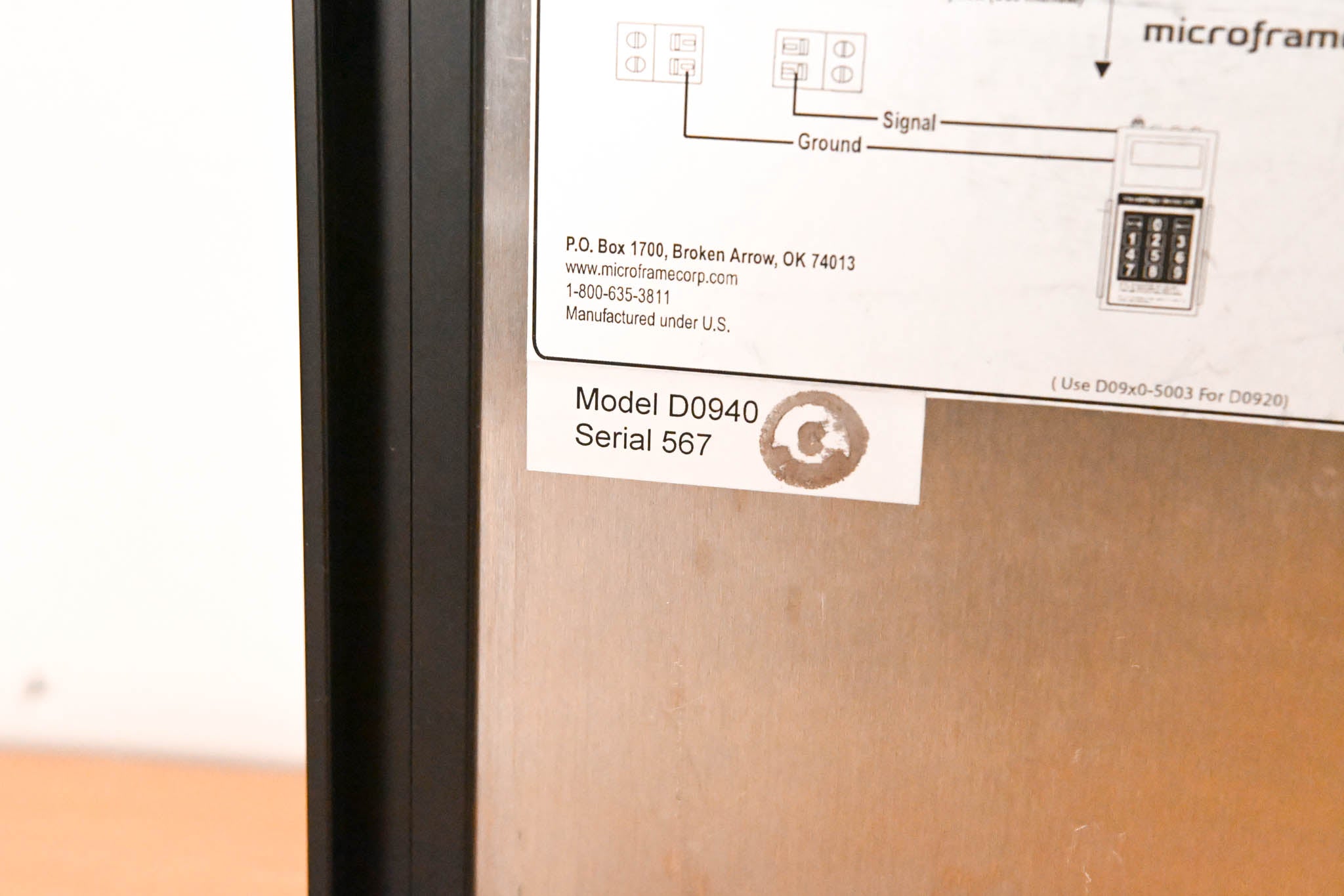 Microframe D0940 Model 940 4-Digit Visual Pager Display