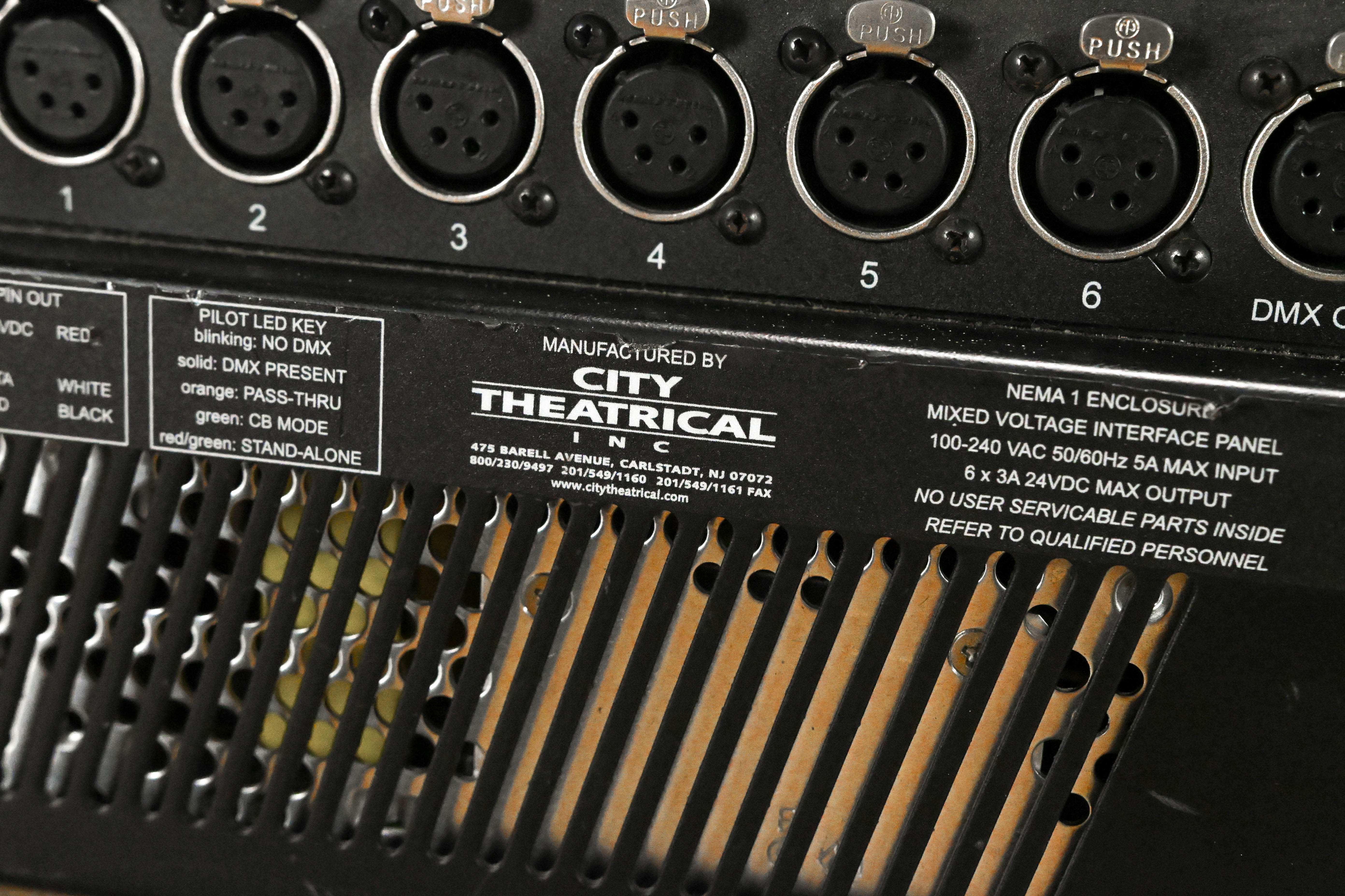 City Theatrical PDS-375-TR Touring ColorBlast Power/Data Supply