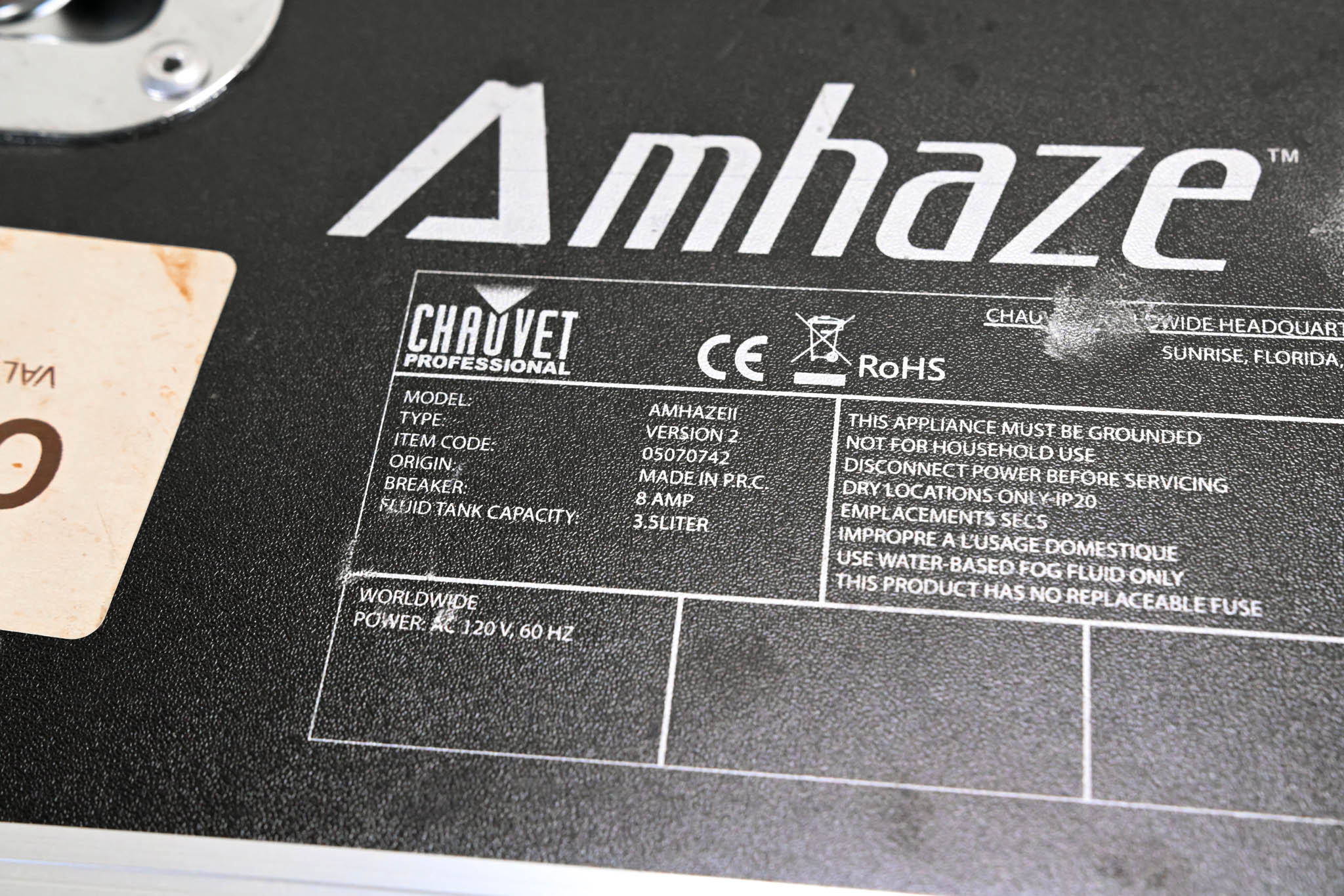 Chauvet Amhaze II Water-Based Haze Machine