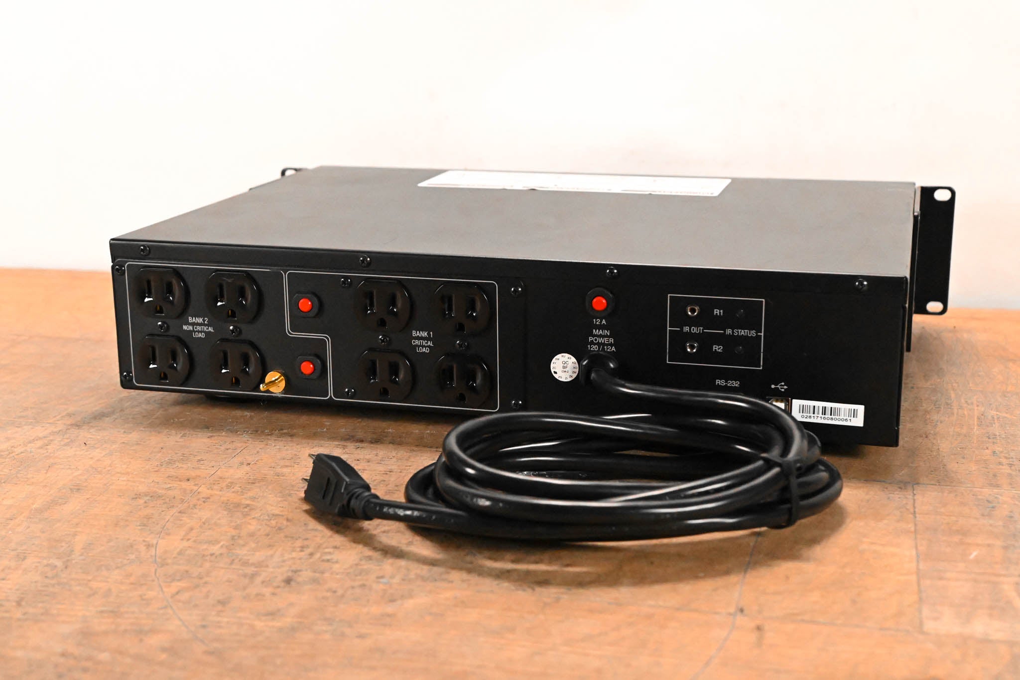 Furman F1000-UPS 1000VA 2RU Rack-Mountable Uninterruptible Power Supply