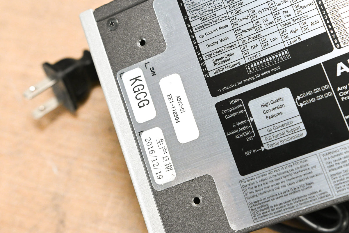 Grass Valley ADVC G1 Any-In to SDI Converter/Upconverter with Frame Sync