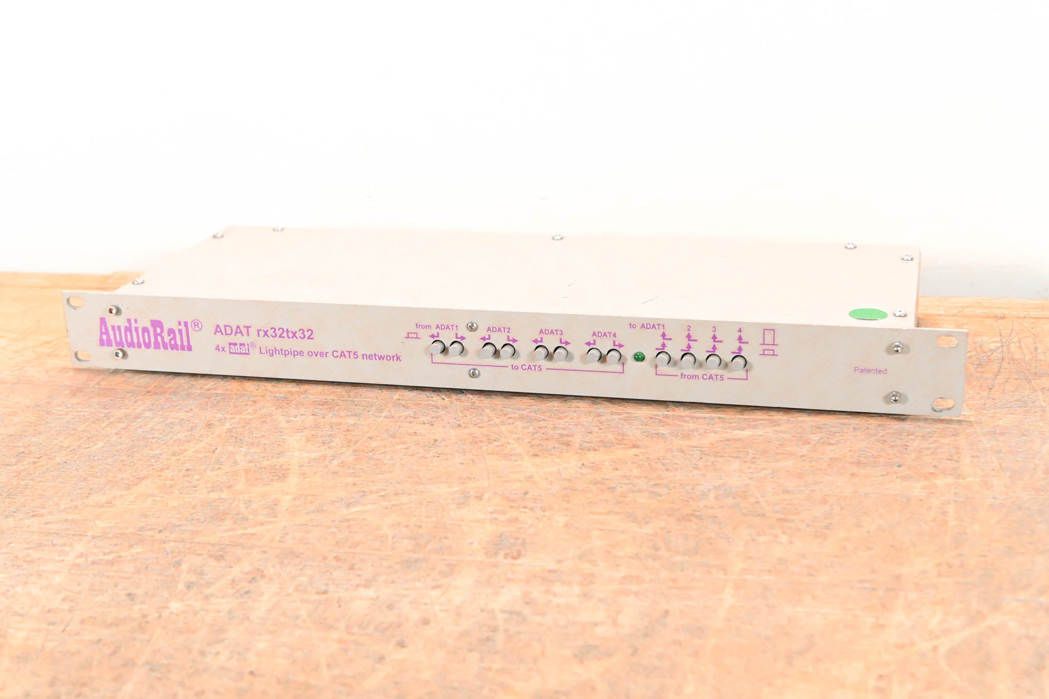 AudioRail ADAT rx32tx32 4x Lightpipe Over CAT5 Network