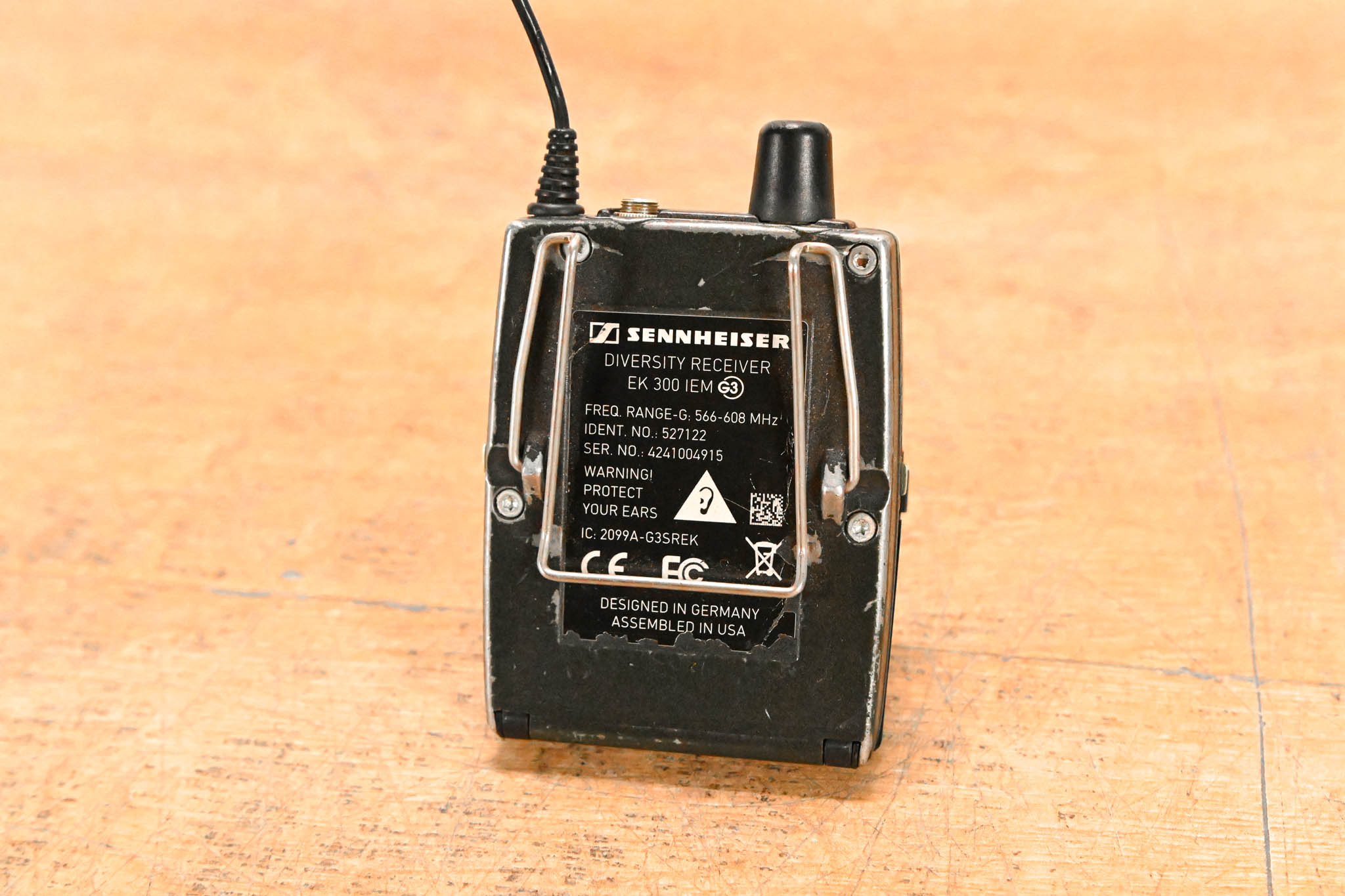 Sennheiser EK 300 IEM G3 Wireless Bodypack Receiver G Range: 566-608 MHz